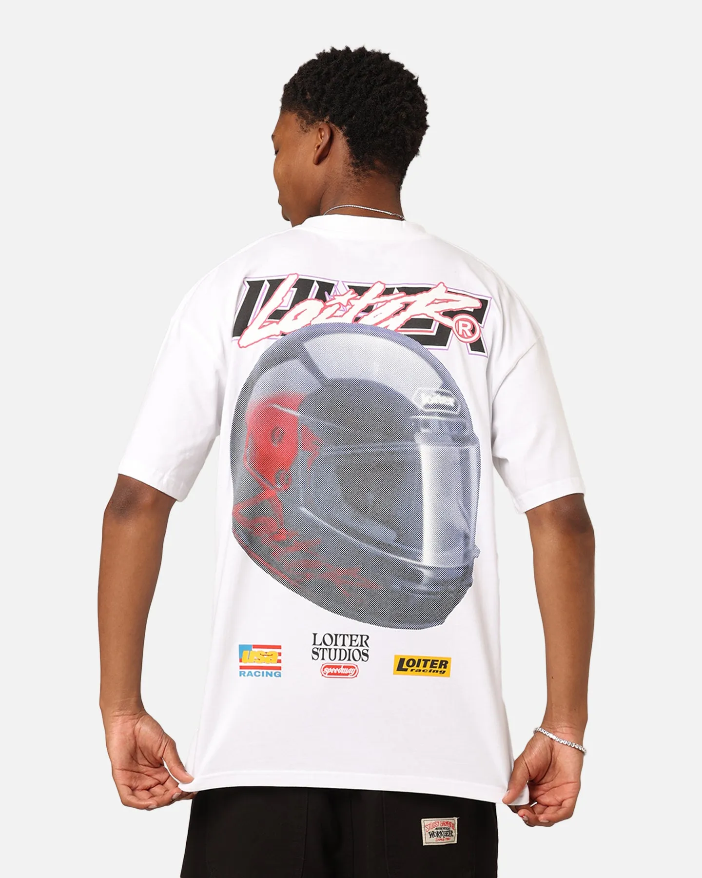Loiter Motorsport T-Shirt White sold by Culture Kings product image thumbnail 2