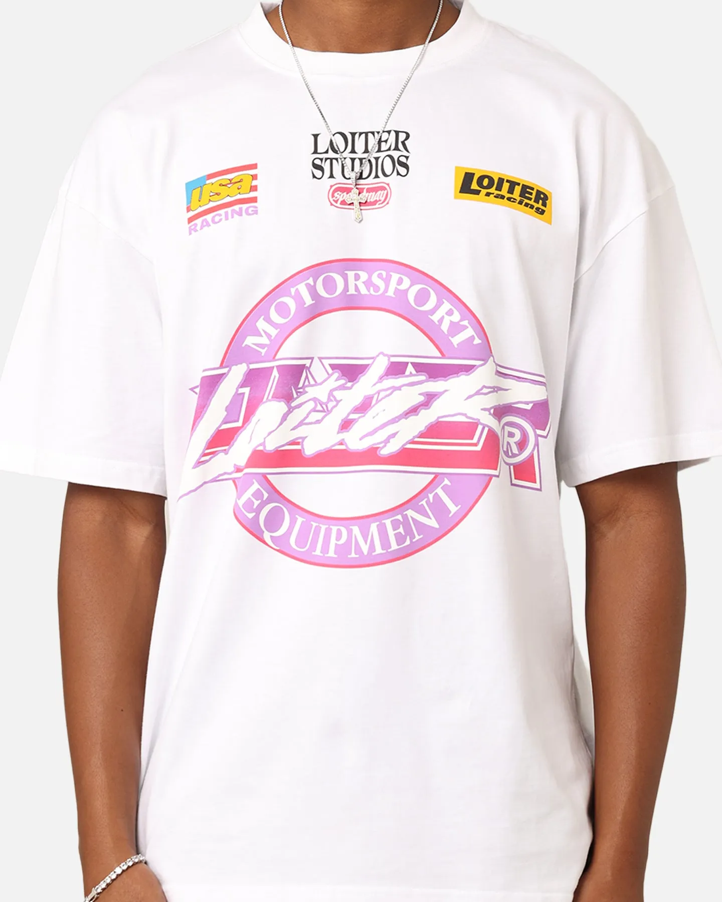 Loiter Motorsport T-Shirt White sold by Culture Kings product image thumbnail 4