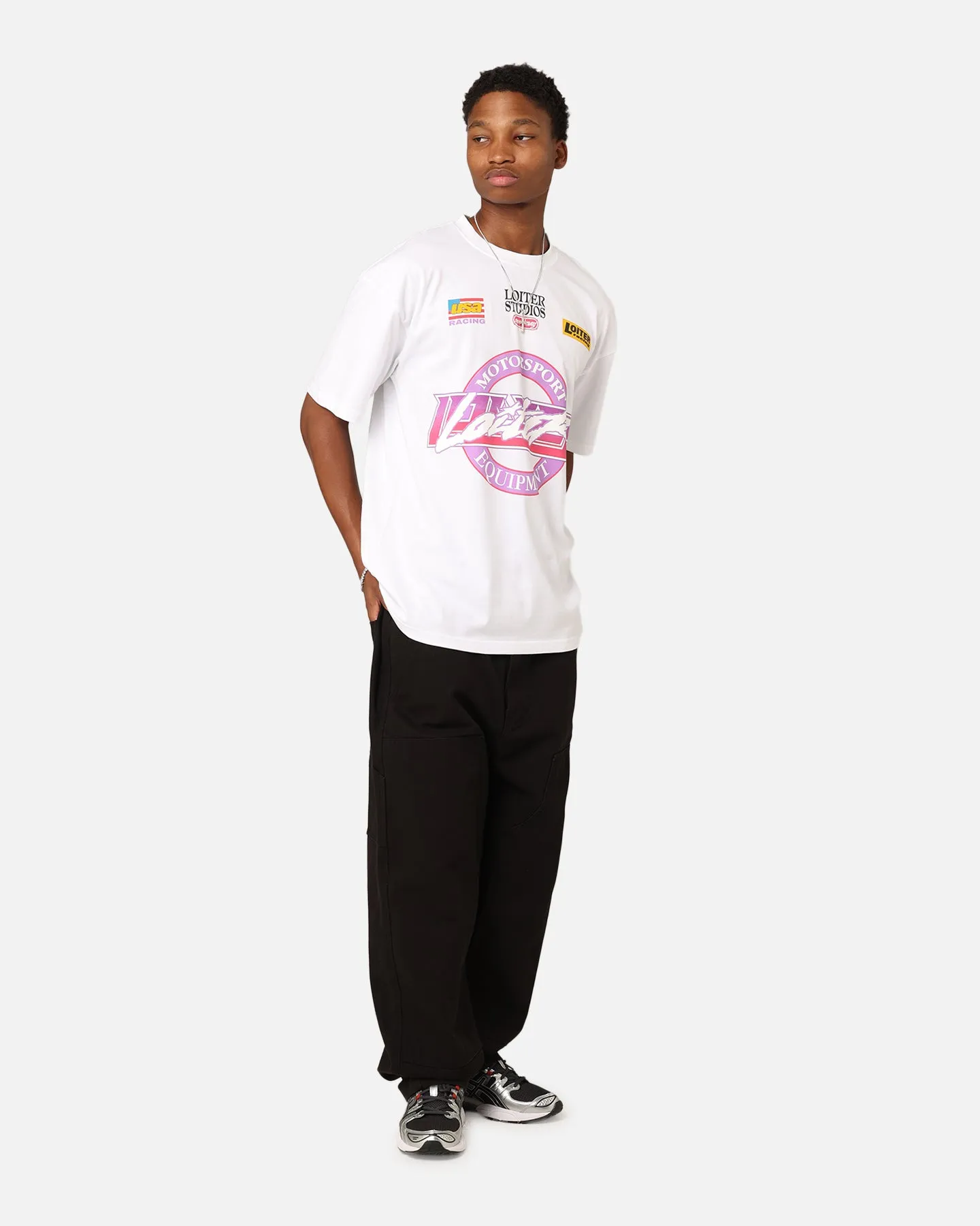 Loiter Motorsport T-Shirt White sold by Culture Kings product image thumbnail 3