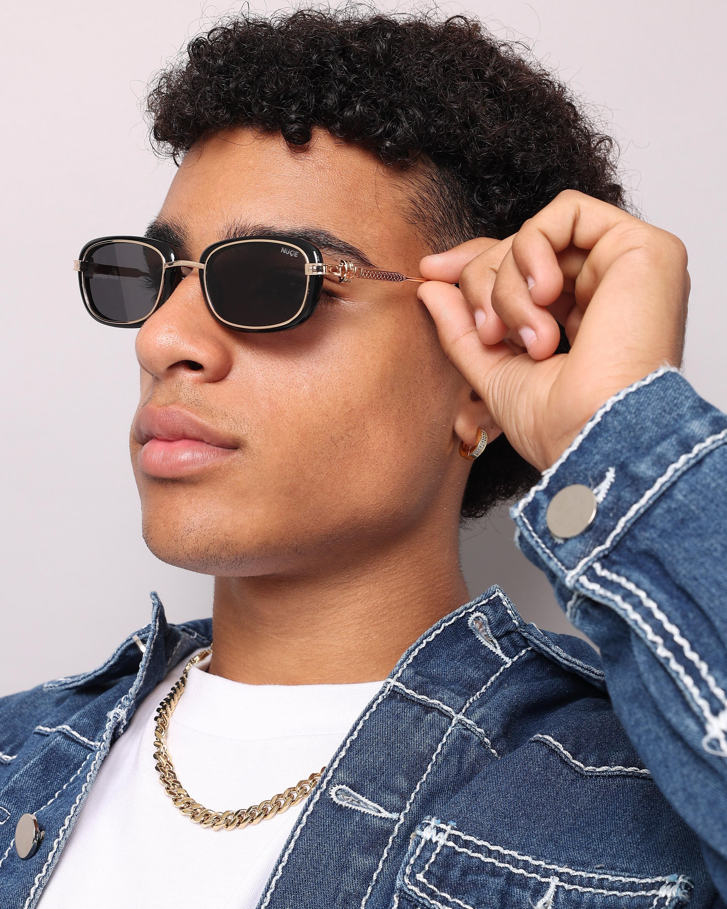 Nuqe Maverick Sunglasses Black/Gold sold by Culture Kings product image thumbnail 3