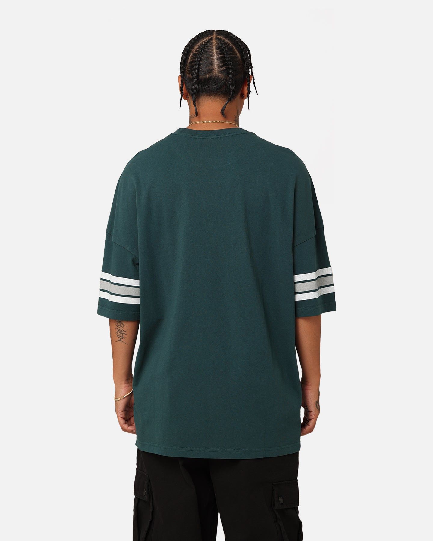 Majestic Athletic Philadelphia Eagles Vintage Sport Striped Sleeve T-Shirt Faded Teal sold by Culture Kings product image thumbnail 4