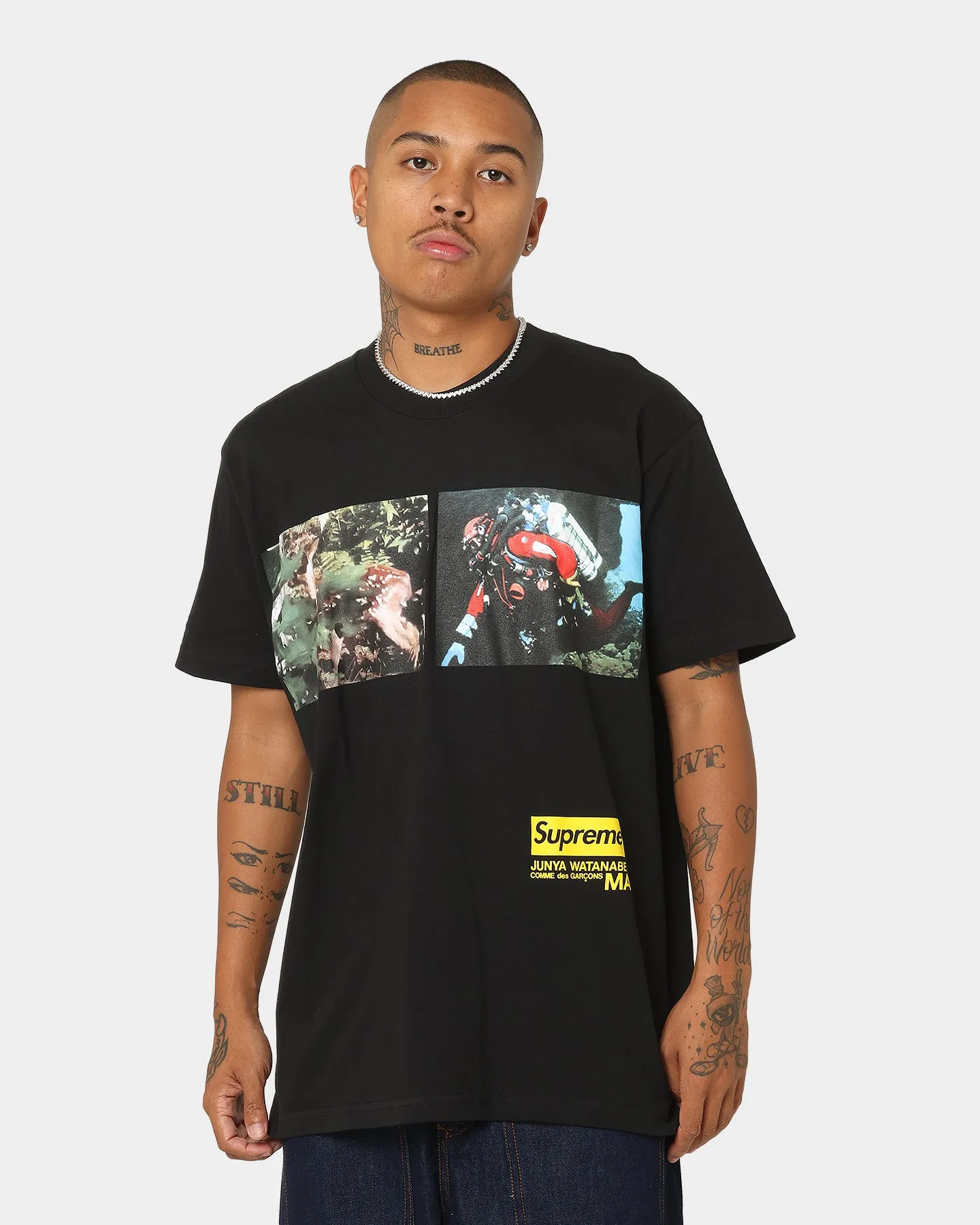 Supreme X Junya Nature T-Shirt Black sold by Culture Kings