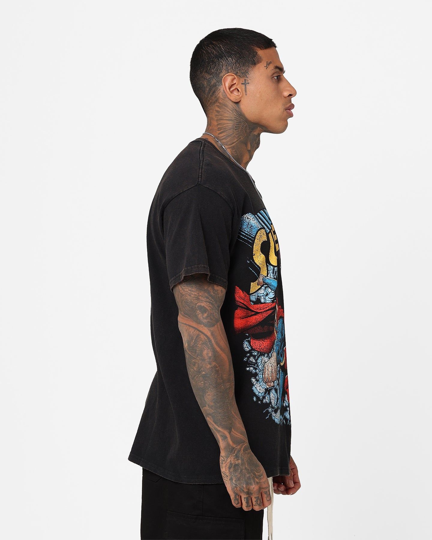 Goat Crew X DC Superman Versus Vintage T-Shirt Black Wash sold by Culture Kings product image thumbnail 5