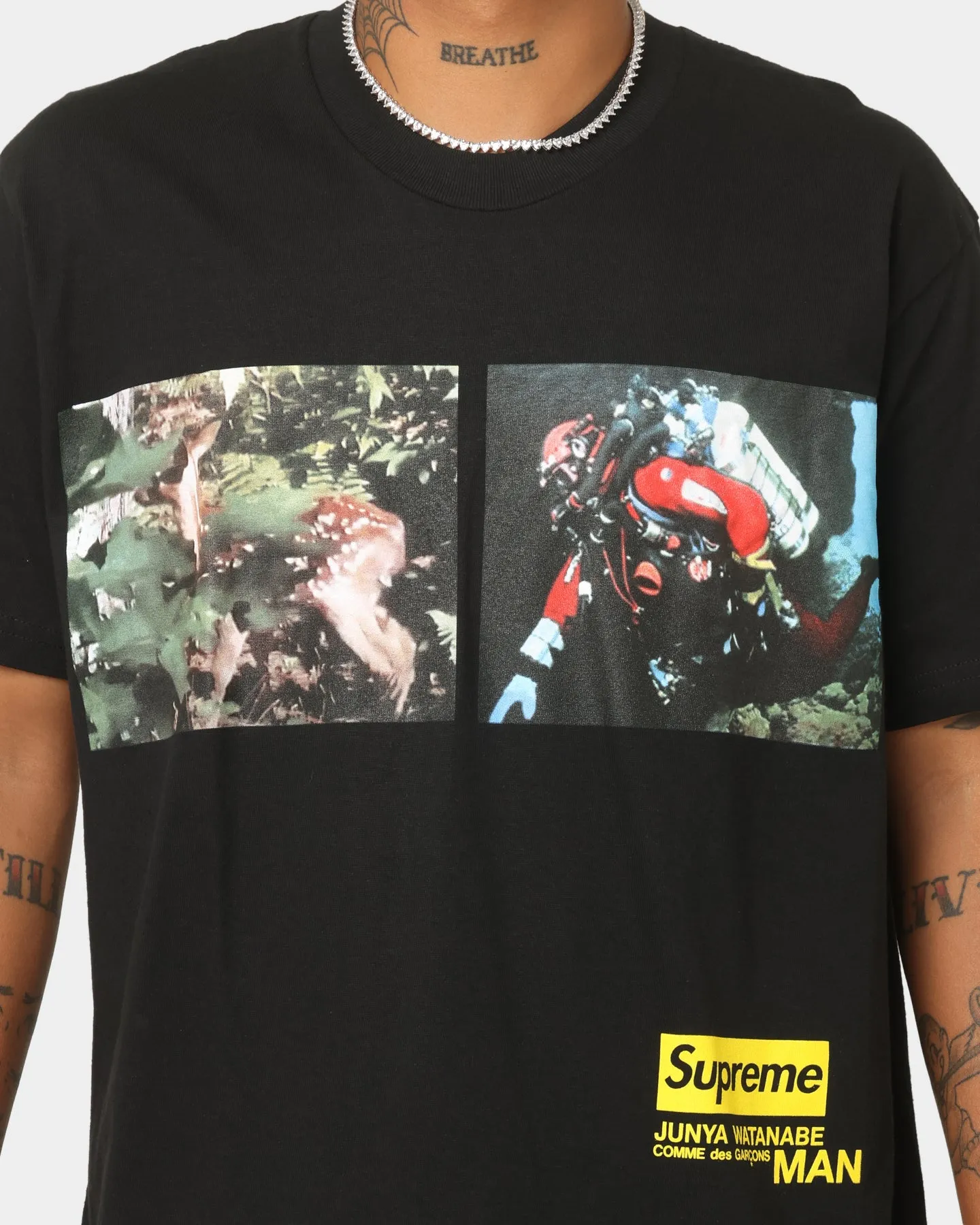 Supreme X Junya Nature T-Shirt Black sold by Culture Kings product image thumbnail 3