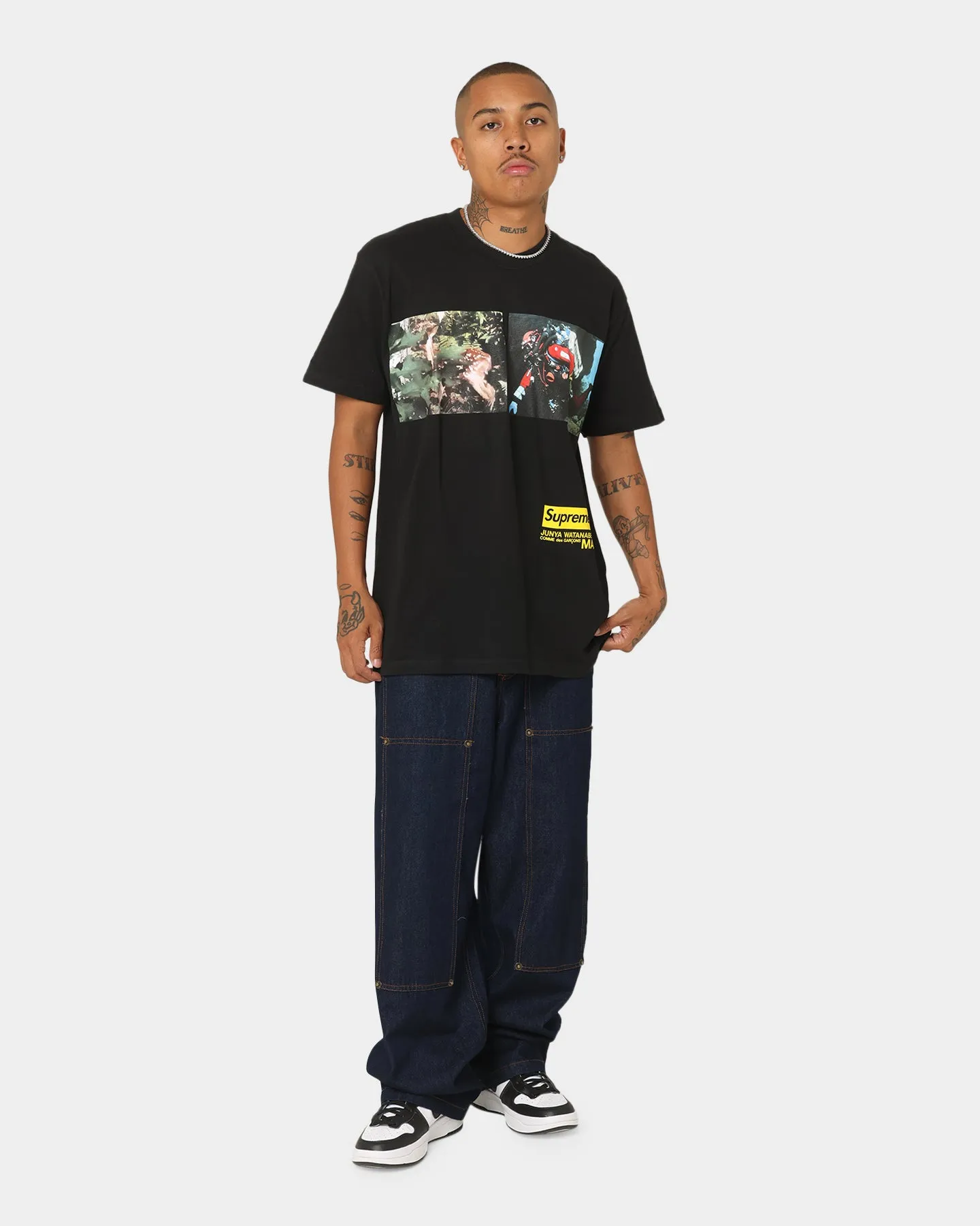 Supreme X Junya Nature T-Shirt Black sold by Culture Kings product image thumbnail 2