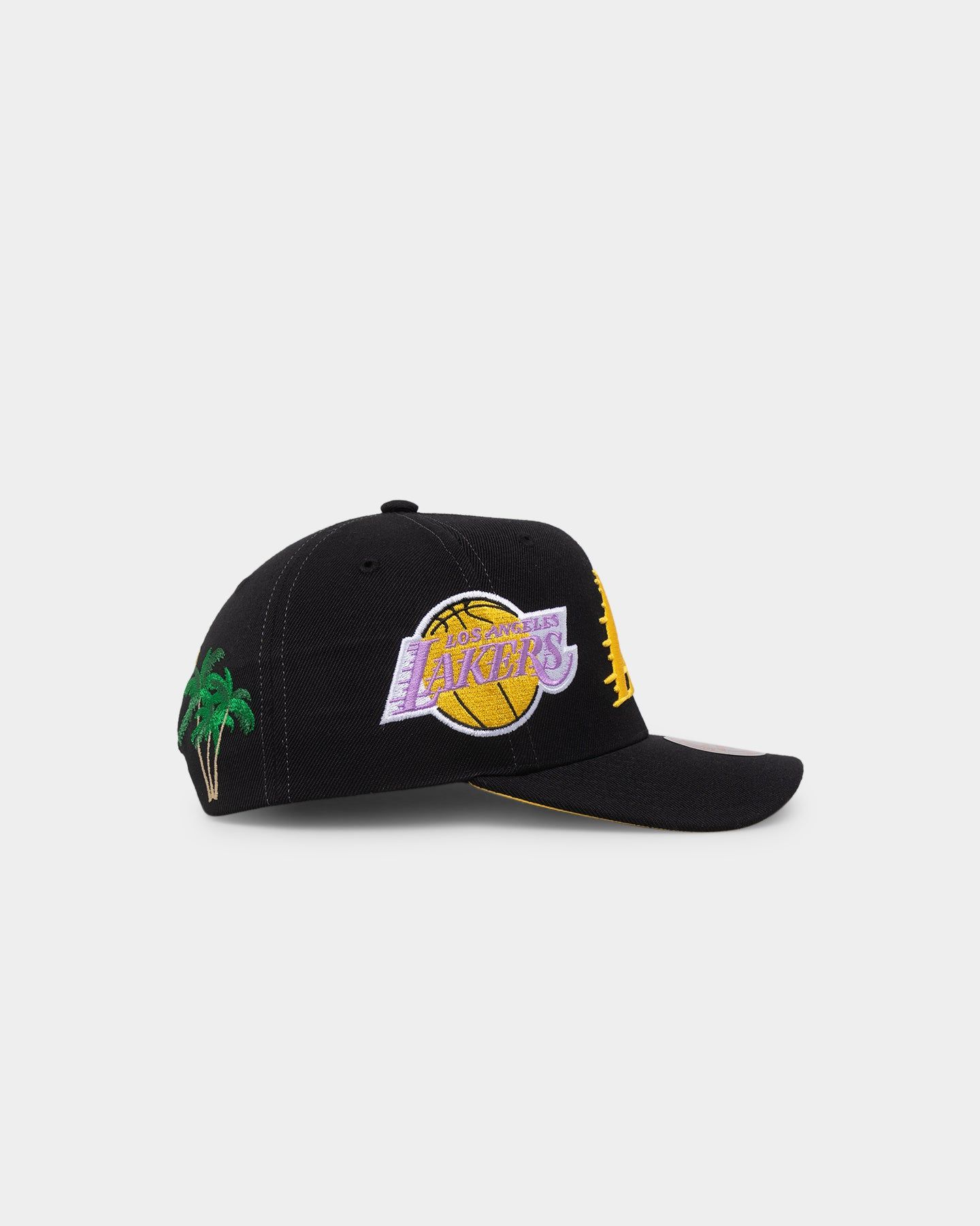 Mitchell & Ness Los Angeles Lakers 'Highway' Pro Crown Snapback Black sold by Culture Kings product image thumbnail 3