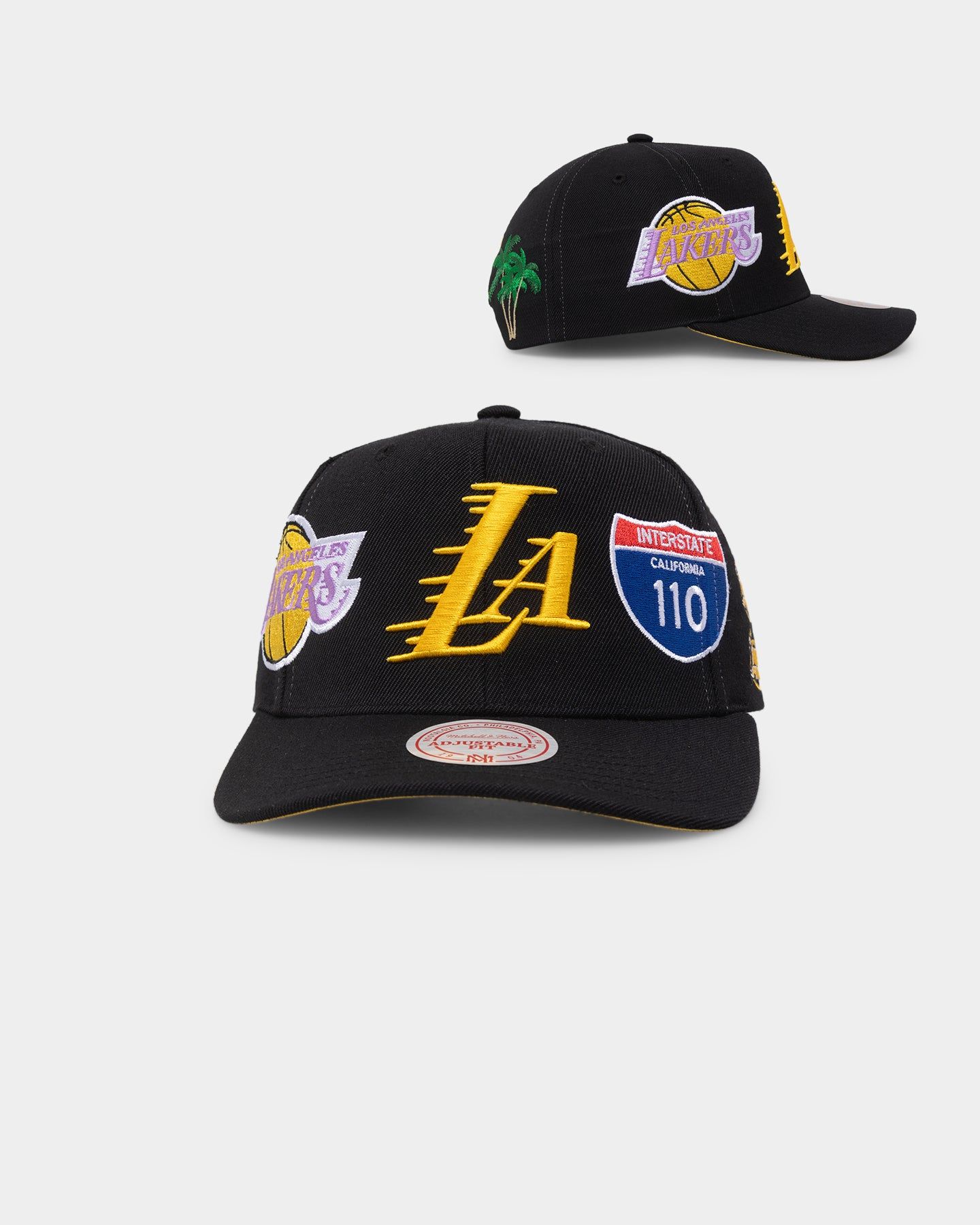Mitchell & Ness Los Angeles Lakers 'Highway' Pro Crown Snapback Black sold by Culture Kings