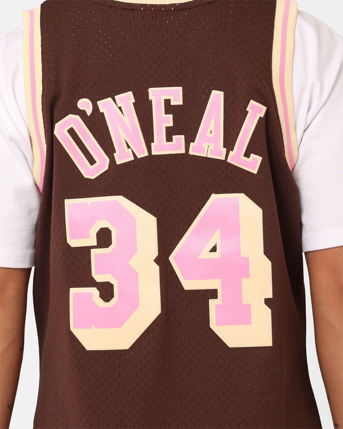 Mitchell & Ness Los Angeles Lakers Shaquille O'Neal Brown Sugar Bacon Swing Jersey Brown sold by Culture Kings product image thumbnail 5