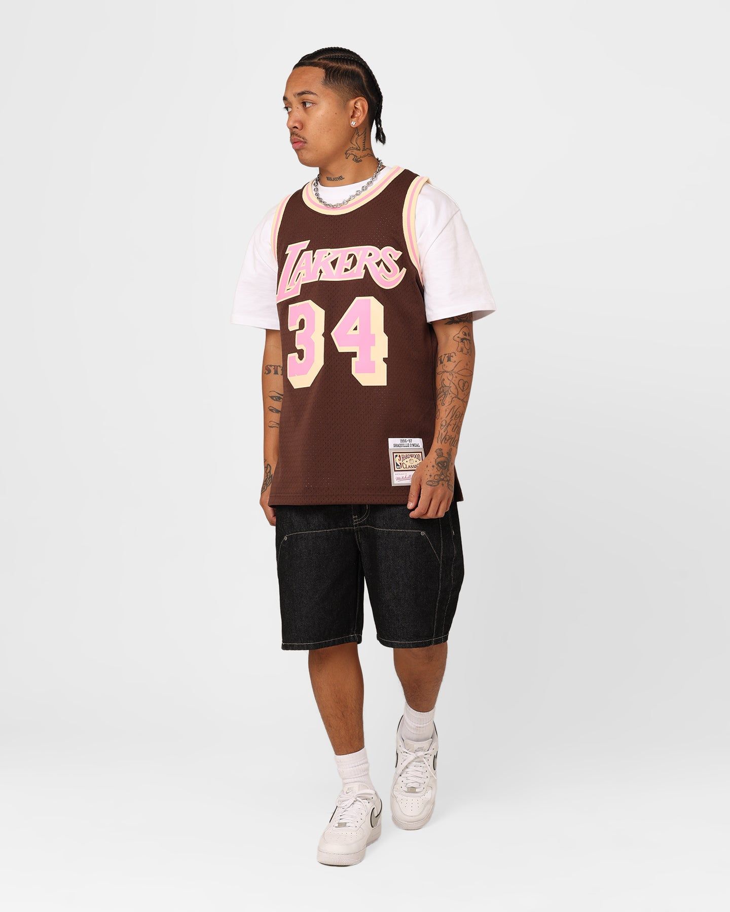 Mitchell & Ness Los Angeles Lakers Shaquille O'Neal Brown Sugar Bacon Swing Jersey Brown sold by Culture Kings product image thumbnail 3
