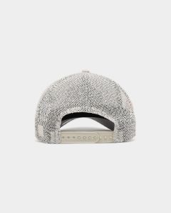 New Era X Nascar 9FORTY A-Frame Trucker Snapback Stone/White sold by Culture Kings
