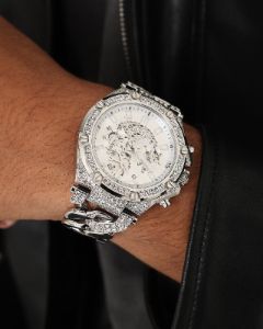 Guess Mainline Baron Silver Watch Silver sold by Culture Kings