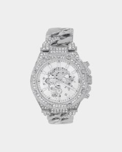 Guess Mainline Baron Silver Watch Silver sold by Culture Kings