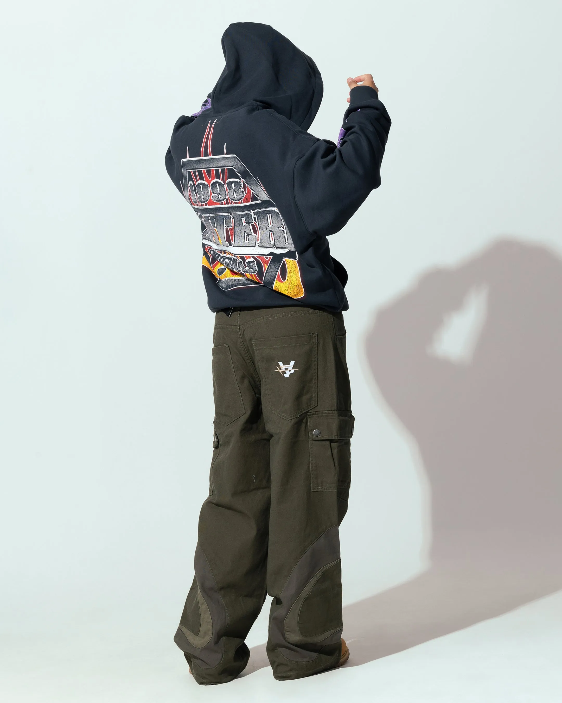 Loiter Motor Zip Hoodie Charcoal sold by Culture Kings product image thumbnail 3