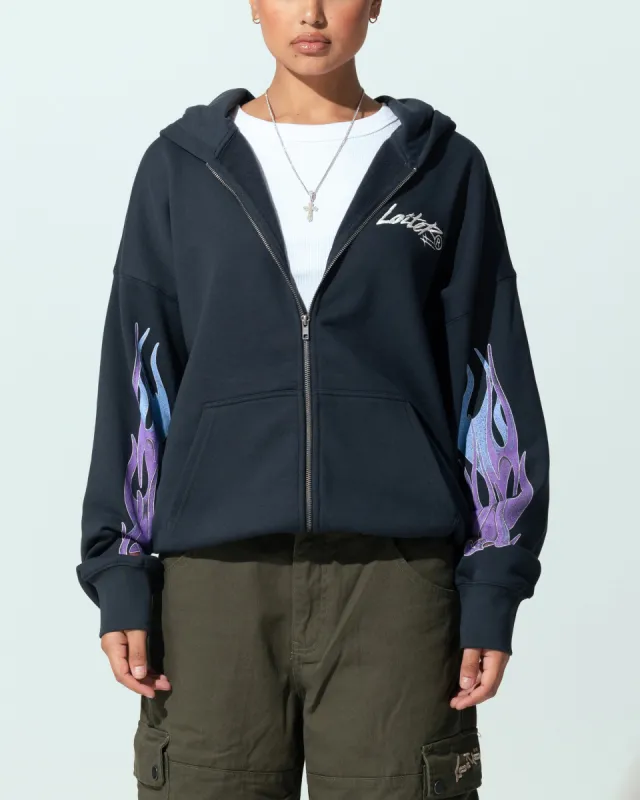 Loiter Motor Zip Hoodie Charcoal sold by Culture Kings