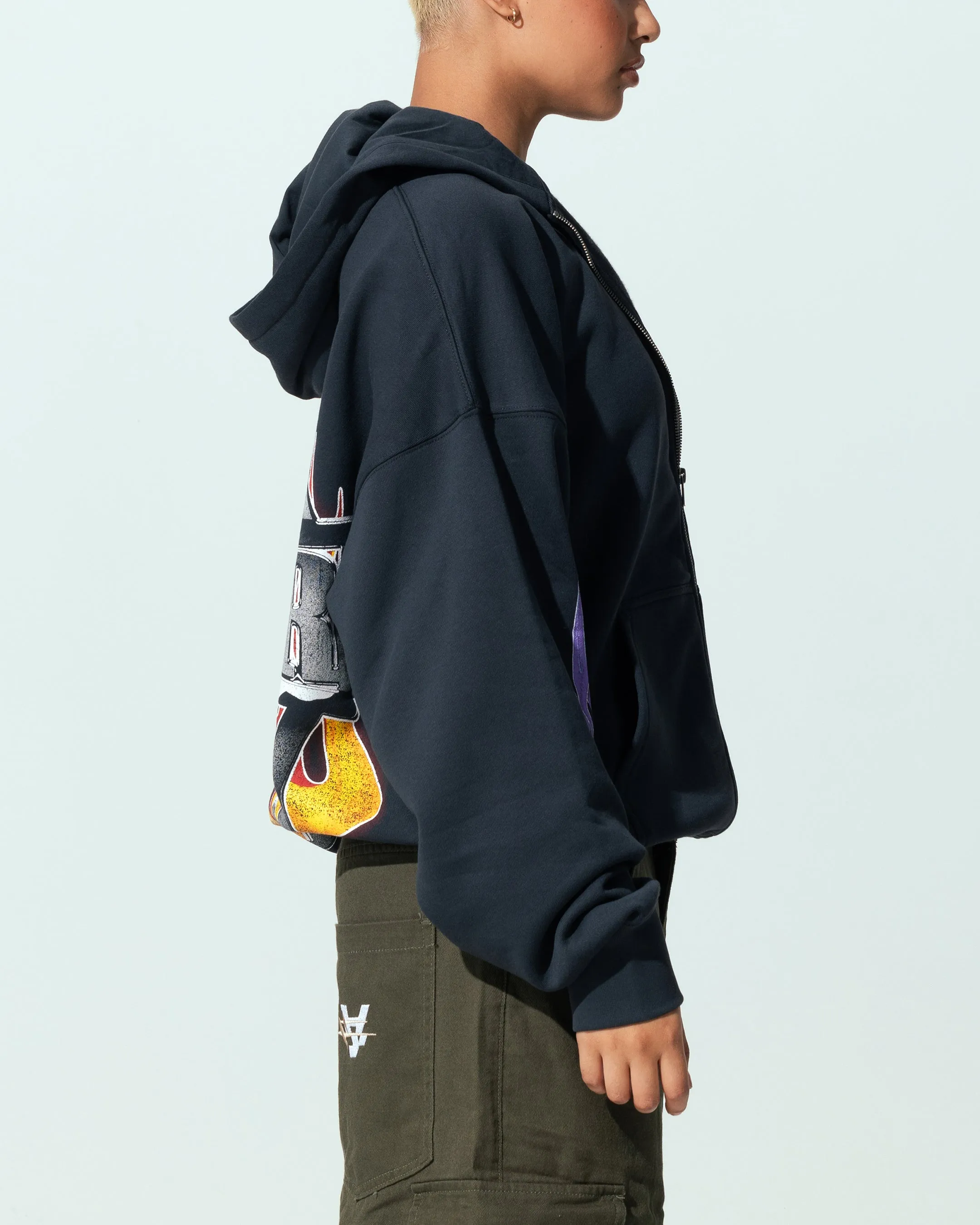 Loiter Motor Zip Hoodie Charcoal sold by Culture Kings product image thumbnail 5