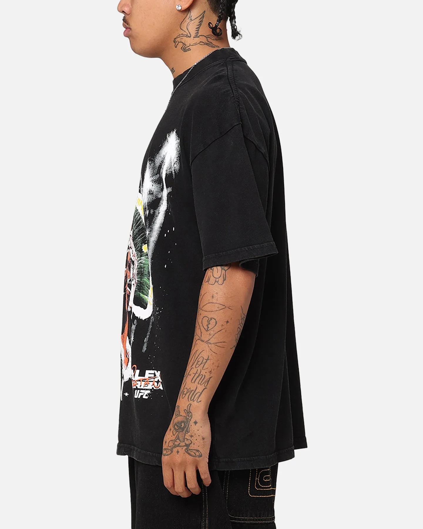 UFC By Culture Kings Alex Pereira Big Face Vintage T-Shirt Black Acidwash sold by Culture Kings product image thumbnail 5
