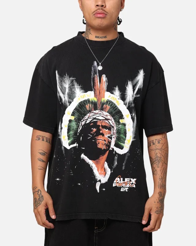 UFC By Culture Kings Alex Pereira Big Face Vintage T-Shirt Black Acidwash sold by Culture Kings