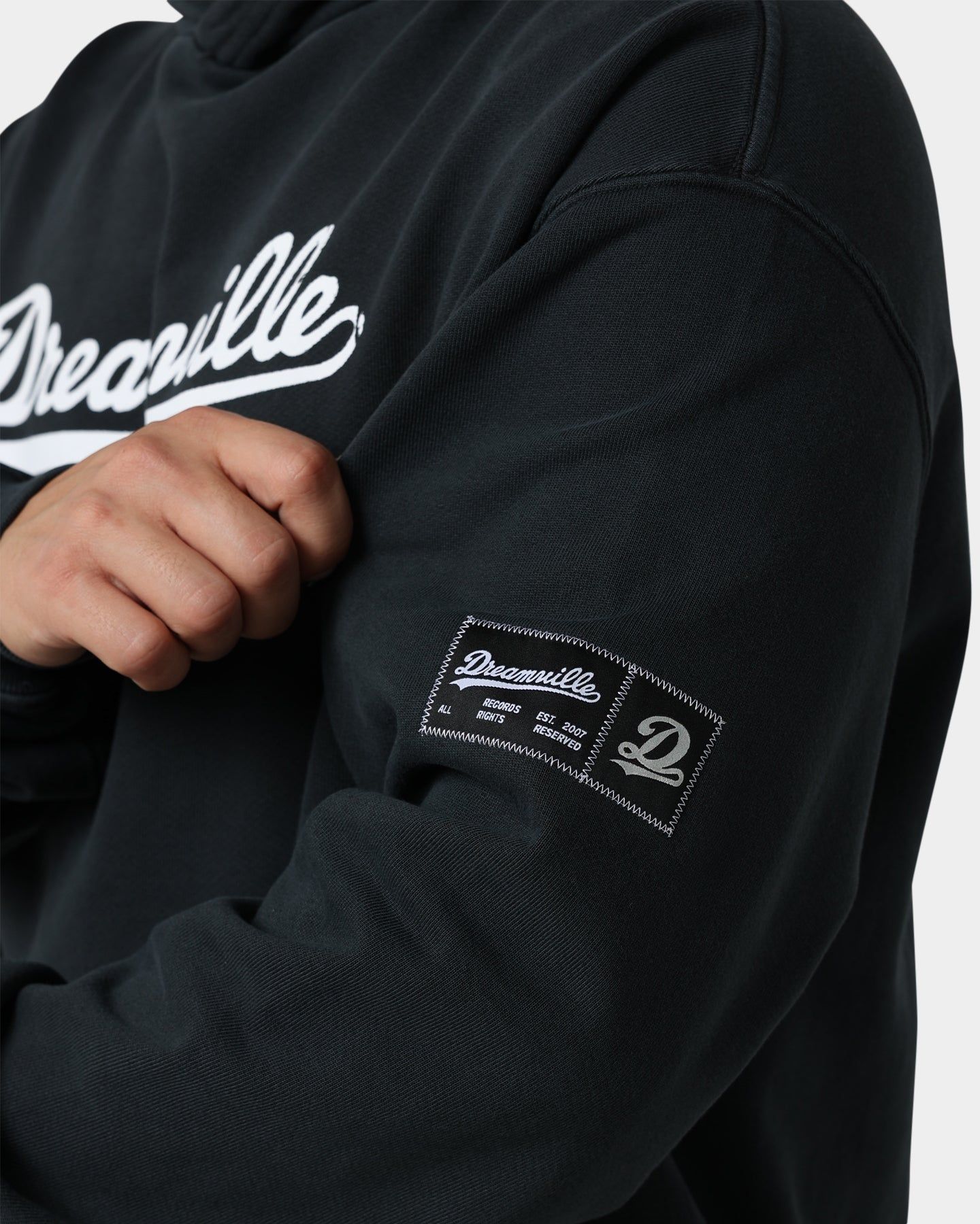 Dreamville Dreamville Logo Vintage Hoodie Washed Black sold by Culture Kings product image thumbnail 8