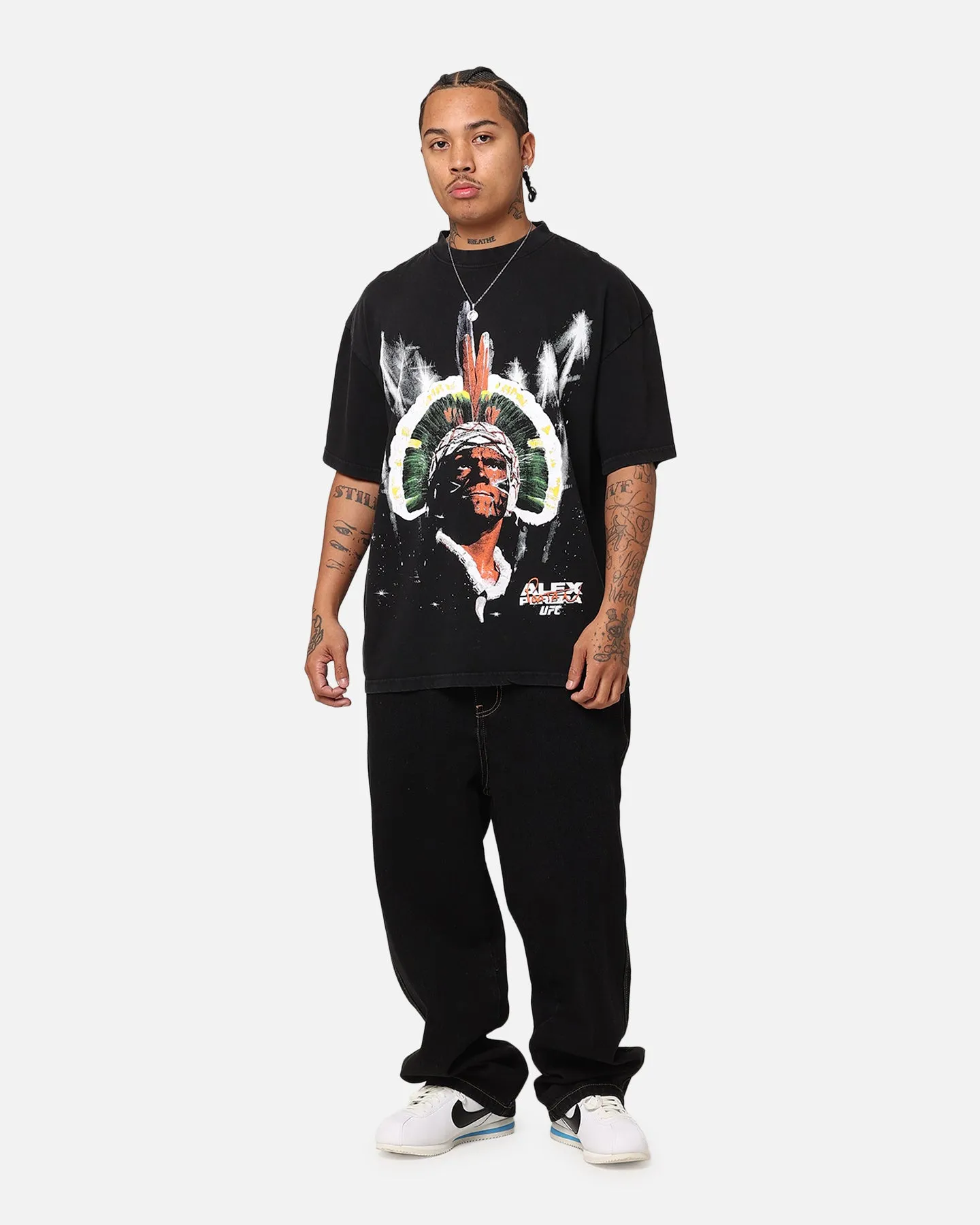 UFC By Culture Kings Alex Pereira Big Face Vintage T-Shirt Black Acidwash sold by Culture Kings product image thumbnail 2