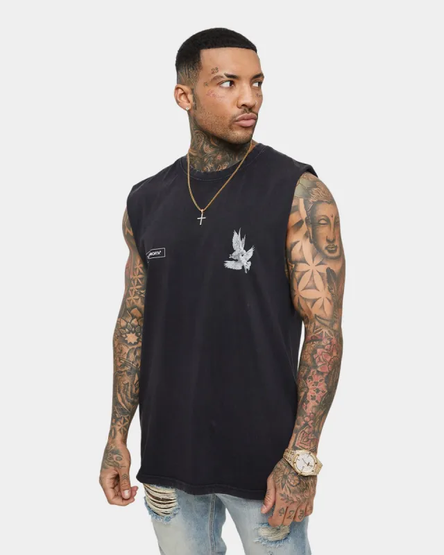Saint Morta Doves Vintage Muscle T-Shirt Aged Black sold by Culture Kings
