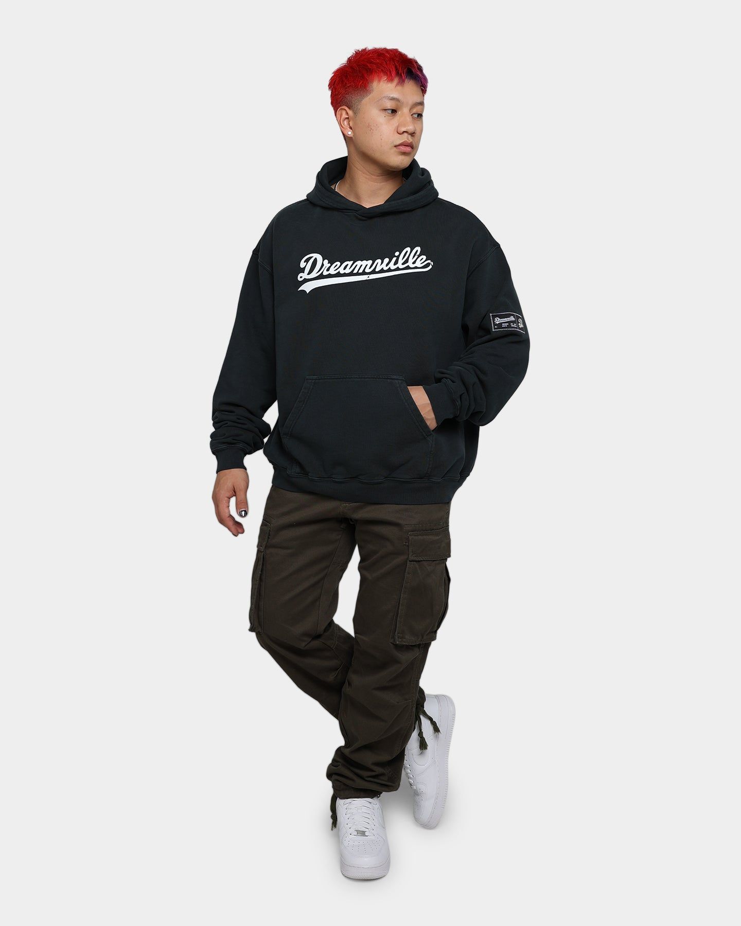 Dreamville Dreamville Logo Vintage Hoodie Washed Black sold by Culture Kings product image thumbnail 3