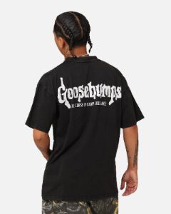 American Thrift X Goosebumps Cold Lake Vintage T-Shirt Black Wash sold by Culture Kings