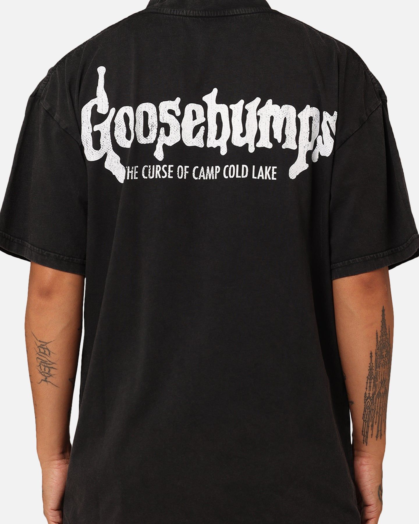 American Thrift X Goosebumps Cold Lake Vintage T-Shirt Black Wash sold by Culture Kings product image thumbnail 5
