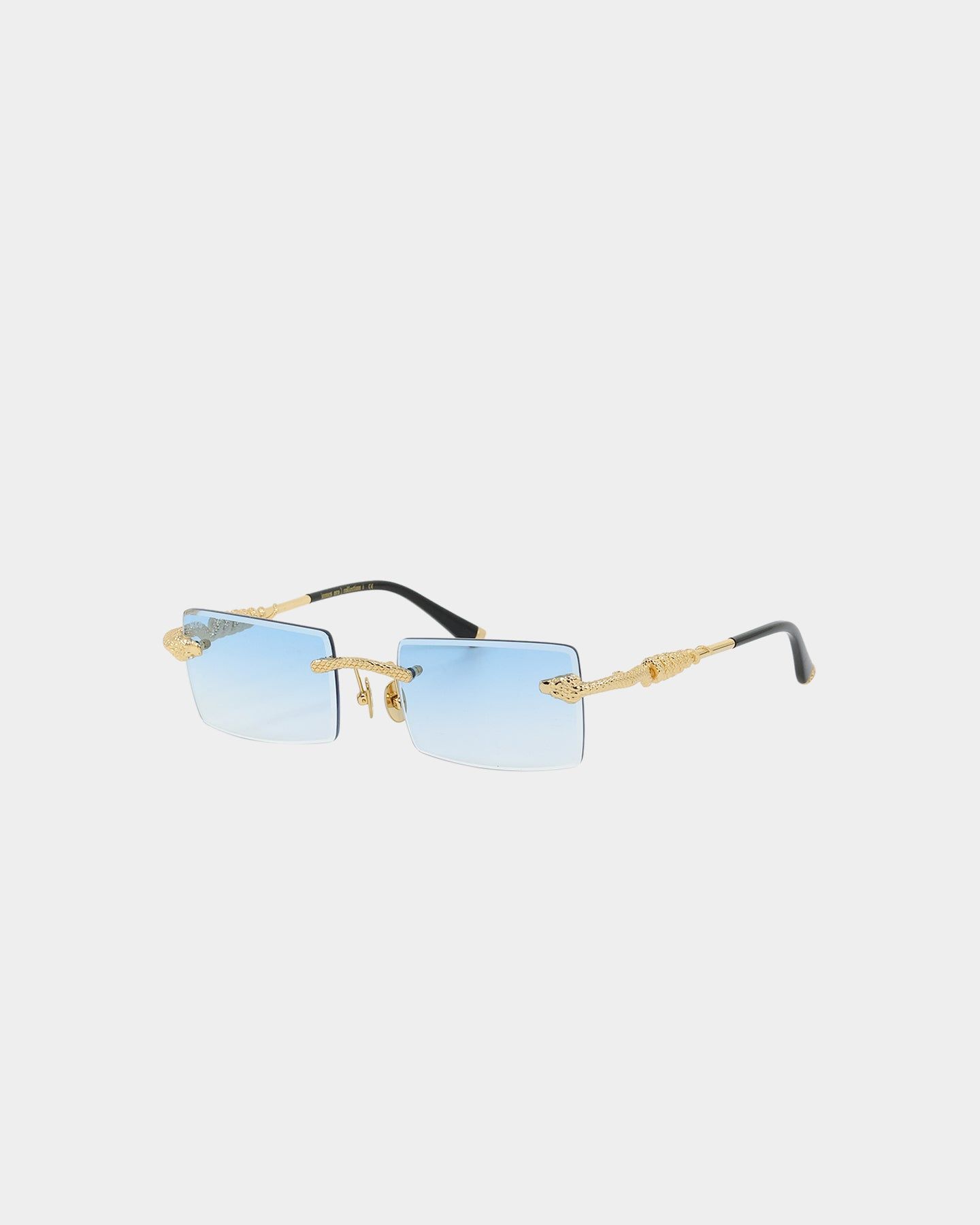James Oro Blue Tint Serpent Authentic Sunglasses Gold/Blue sold by Culture Kings product image thumbnail 2
