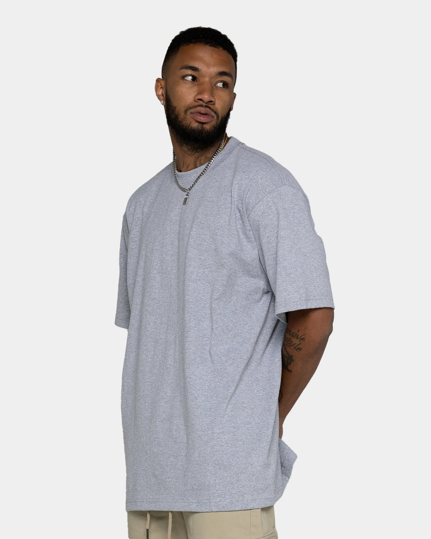 Shaka Wear Max Heavyweight Short Sleeve T-Shirt Heather Grey sold by Culture Kings product image thumbnail 5