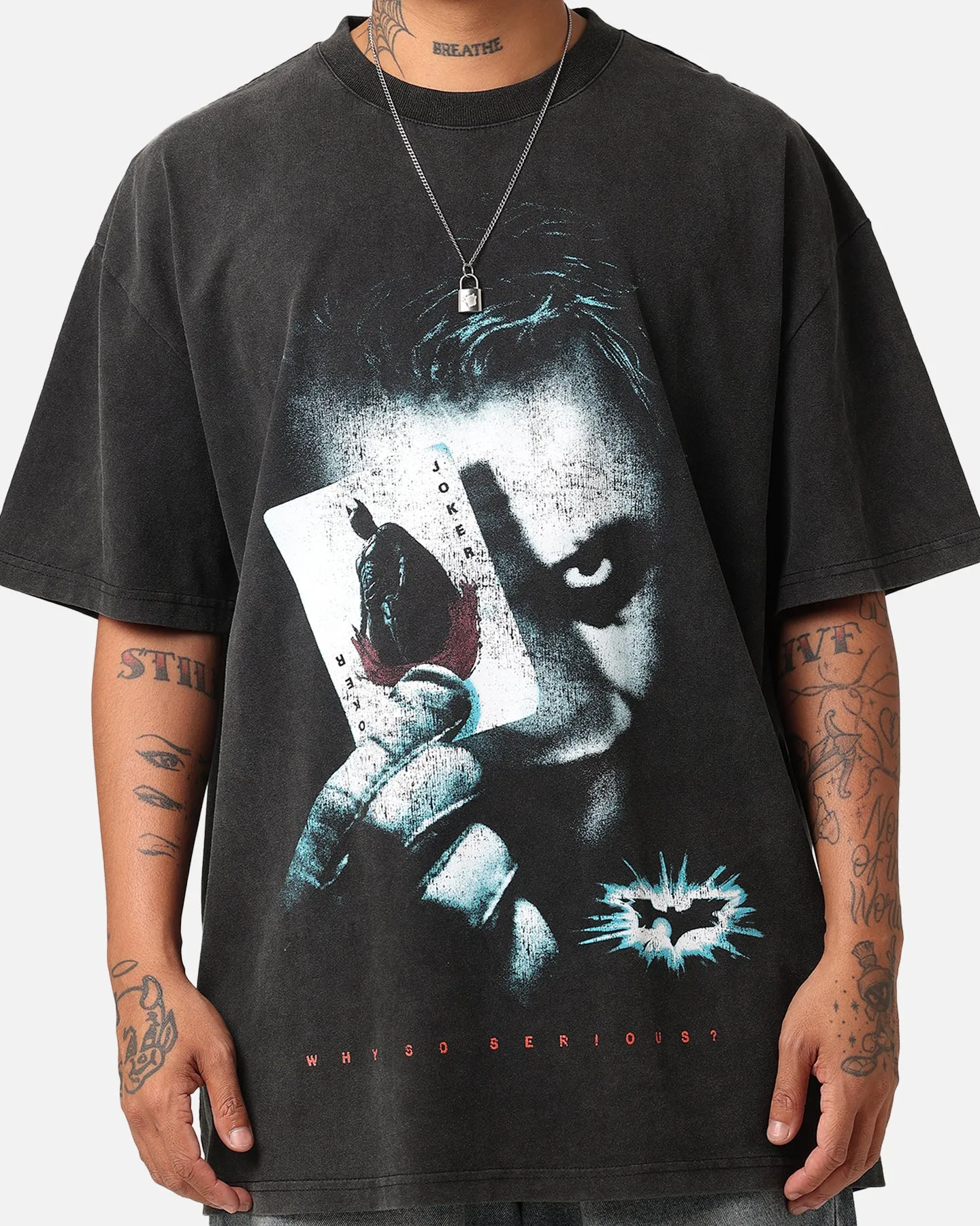 American Thrift X DC Batman The Dark Knight '08 Heavy T-Shirt Vintage Black sold by Culture Kings product image thumbnail 4