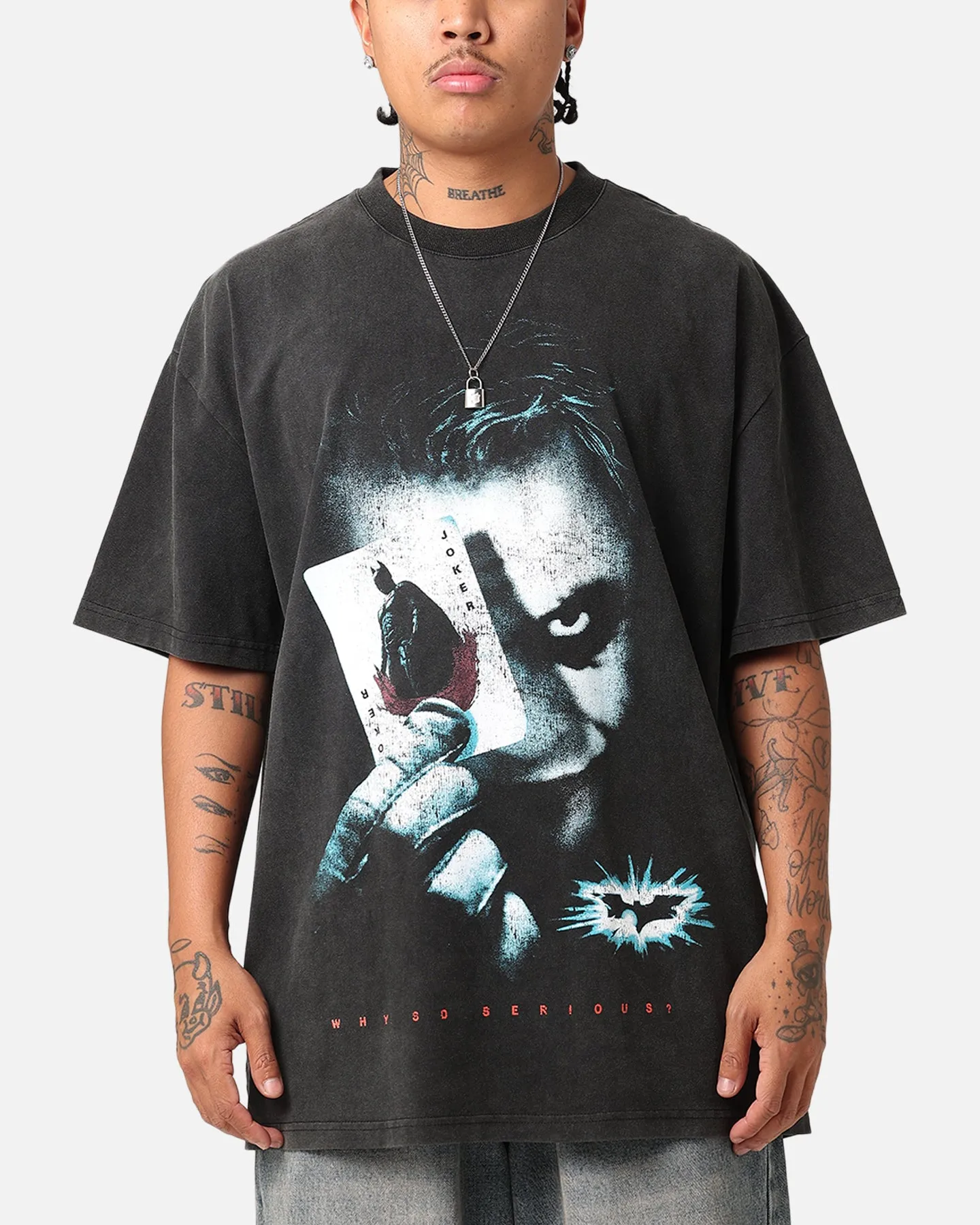 American Thrift X DC Batman The Dark Knight '08 Heavy T-Shirt Vintage Black sold by Culture Kings