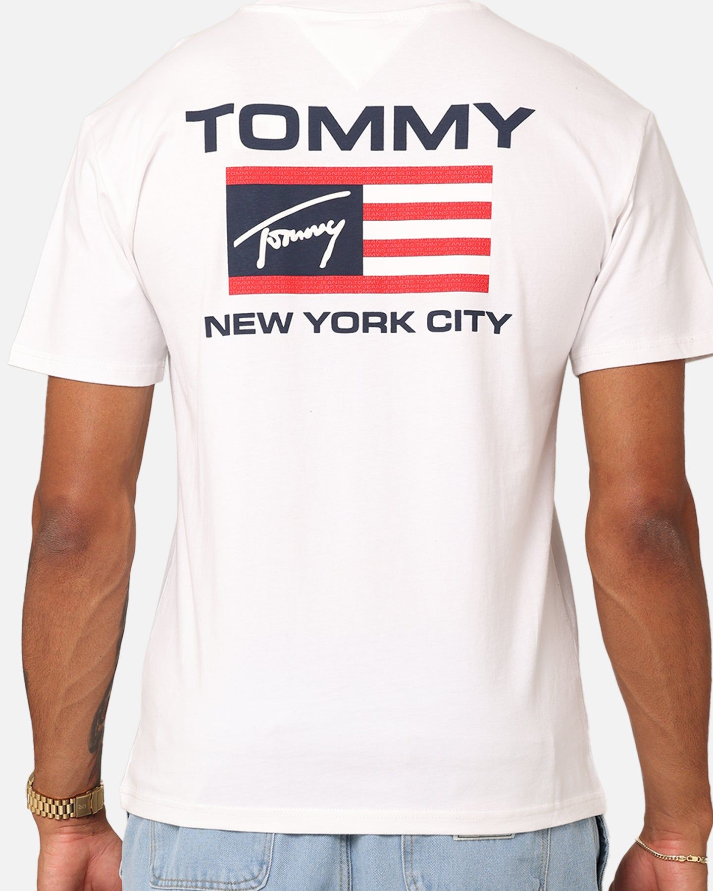 Tommy Jeans Classic Athletic Flag T-Shirt White sold by Culture Kings product image thumbnail 5