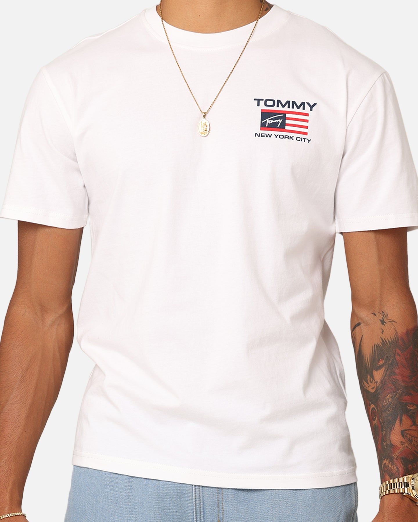 Tommy Jeans Classic Athletic Flag T-Shirt White sold by Culture Kings product image thumbnail 4