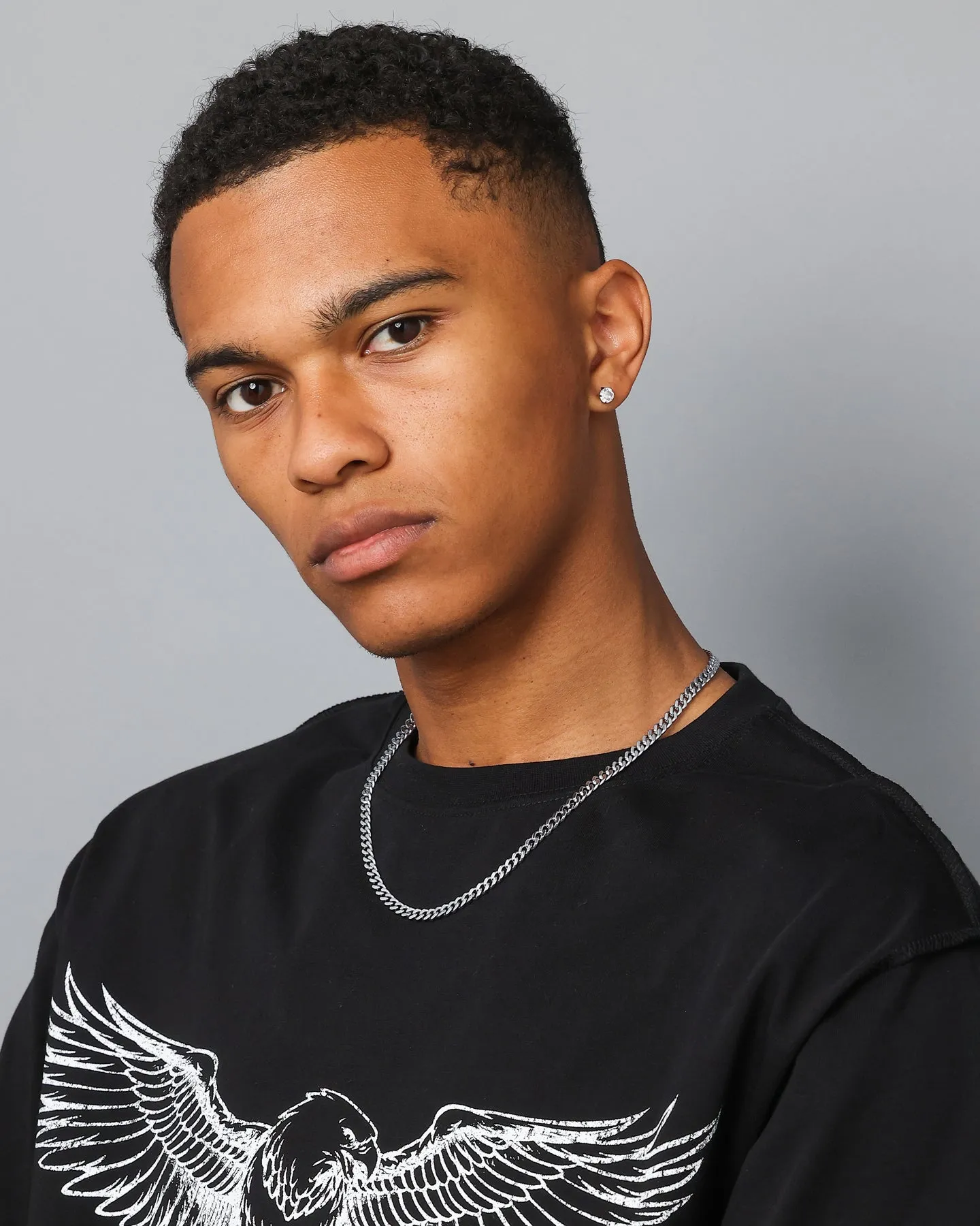 Saint Morta 5mm Cuban Chain White Gold sold by Culture Kings