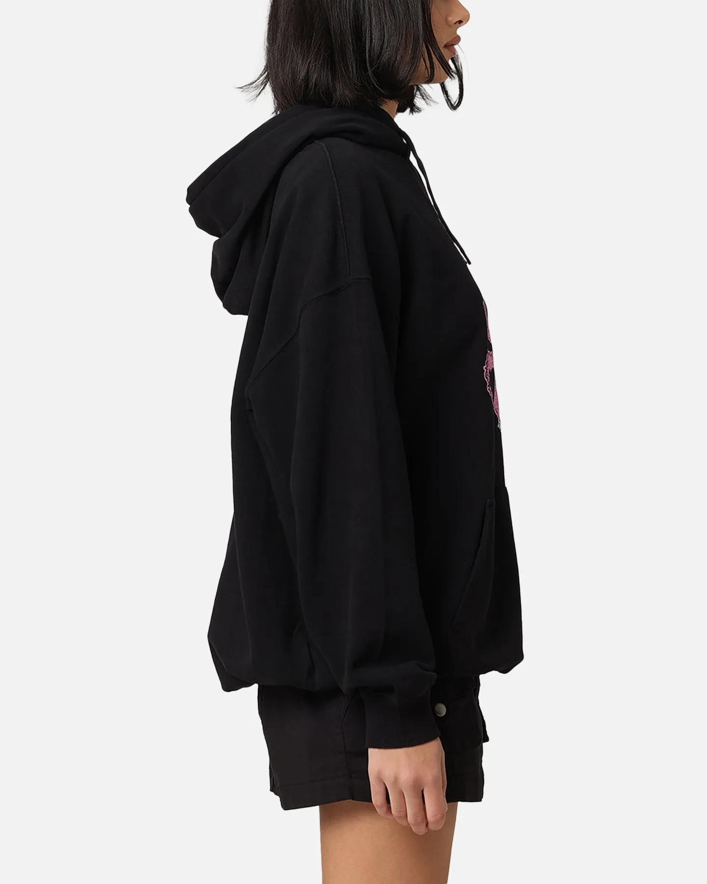 X-Girl Women's Teddy Oversized Hoodie Black sold by Culture Kings product image thumbnail 4