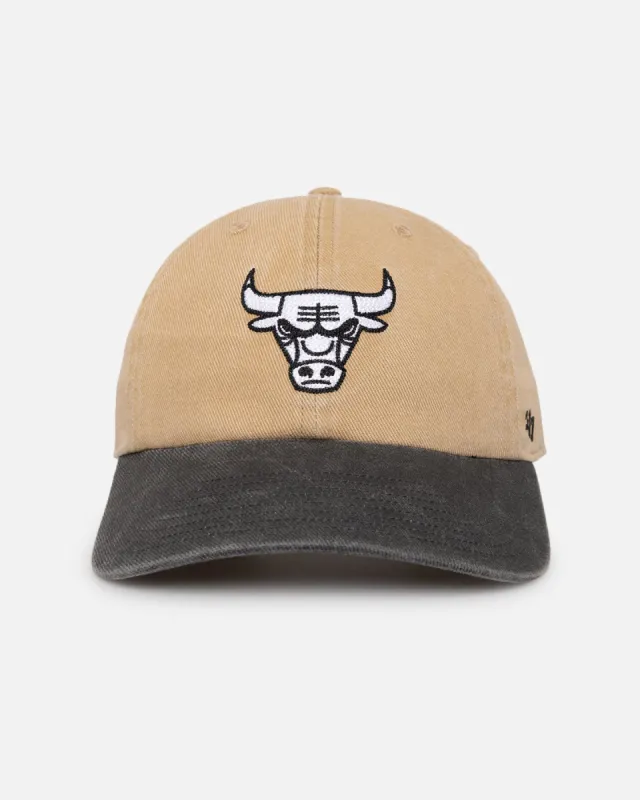 47 Brand Chicago Bulls 47 Clean Up Strapback Khaki sold by Culture Kings