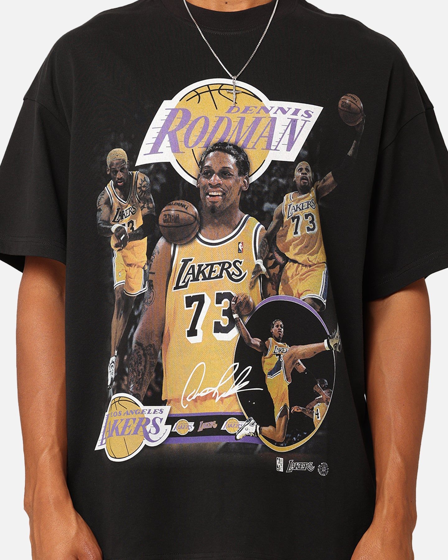 Mitchell & Ness Los Angeles Lakers Dennis Rodman Player T-Shirt Black sold by Culture Kings product image thumbnail 3