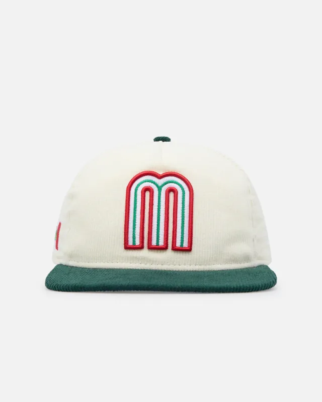 New Era Mexico National Baseball Team 'Mexican Cord Golfer' Corduroy Golfer Snapback Chrome sold by Culture Kings
