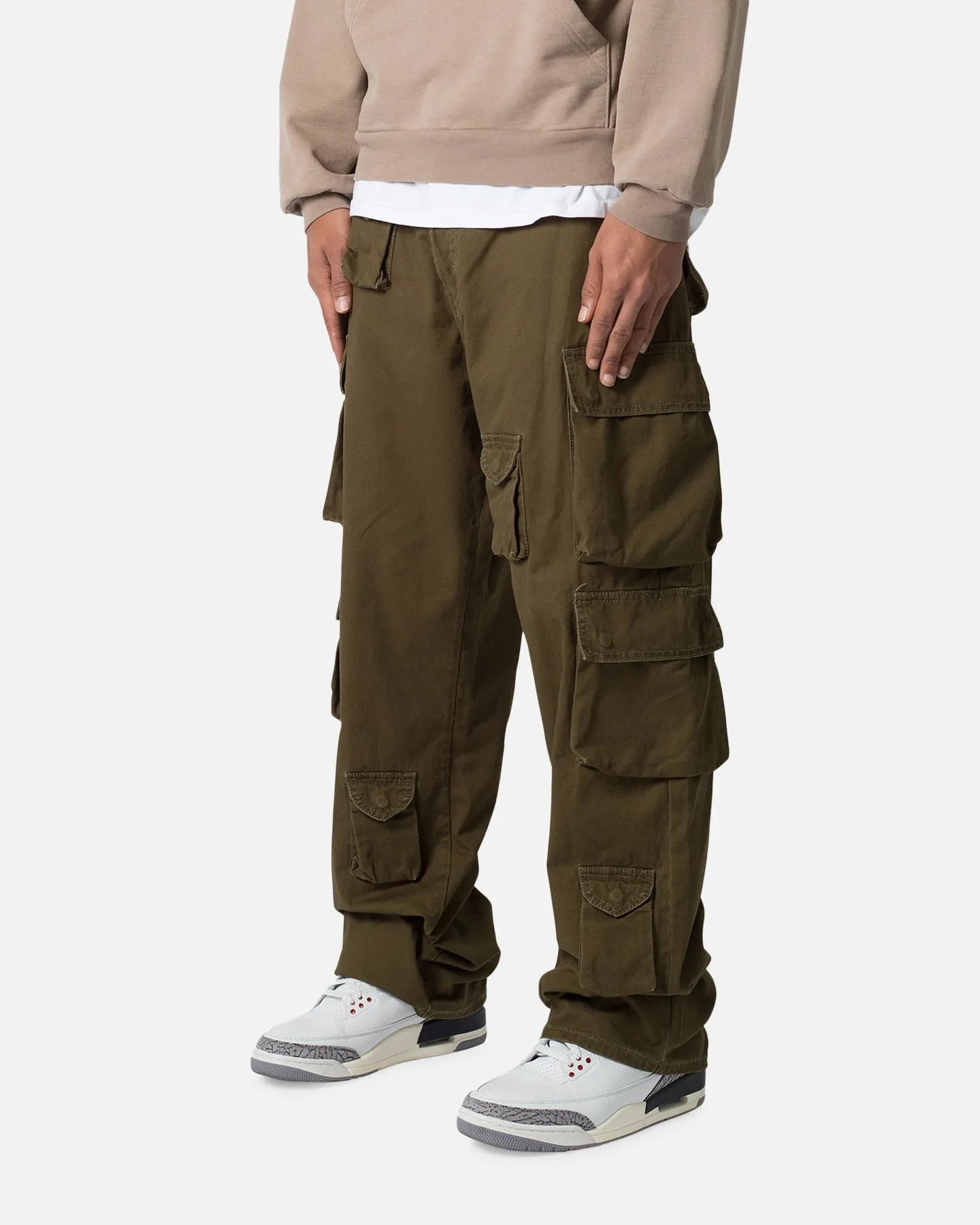 MNML Baggy Cargo Pants Washed Olive sold by Culture Kings product image thumbnail 2