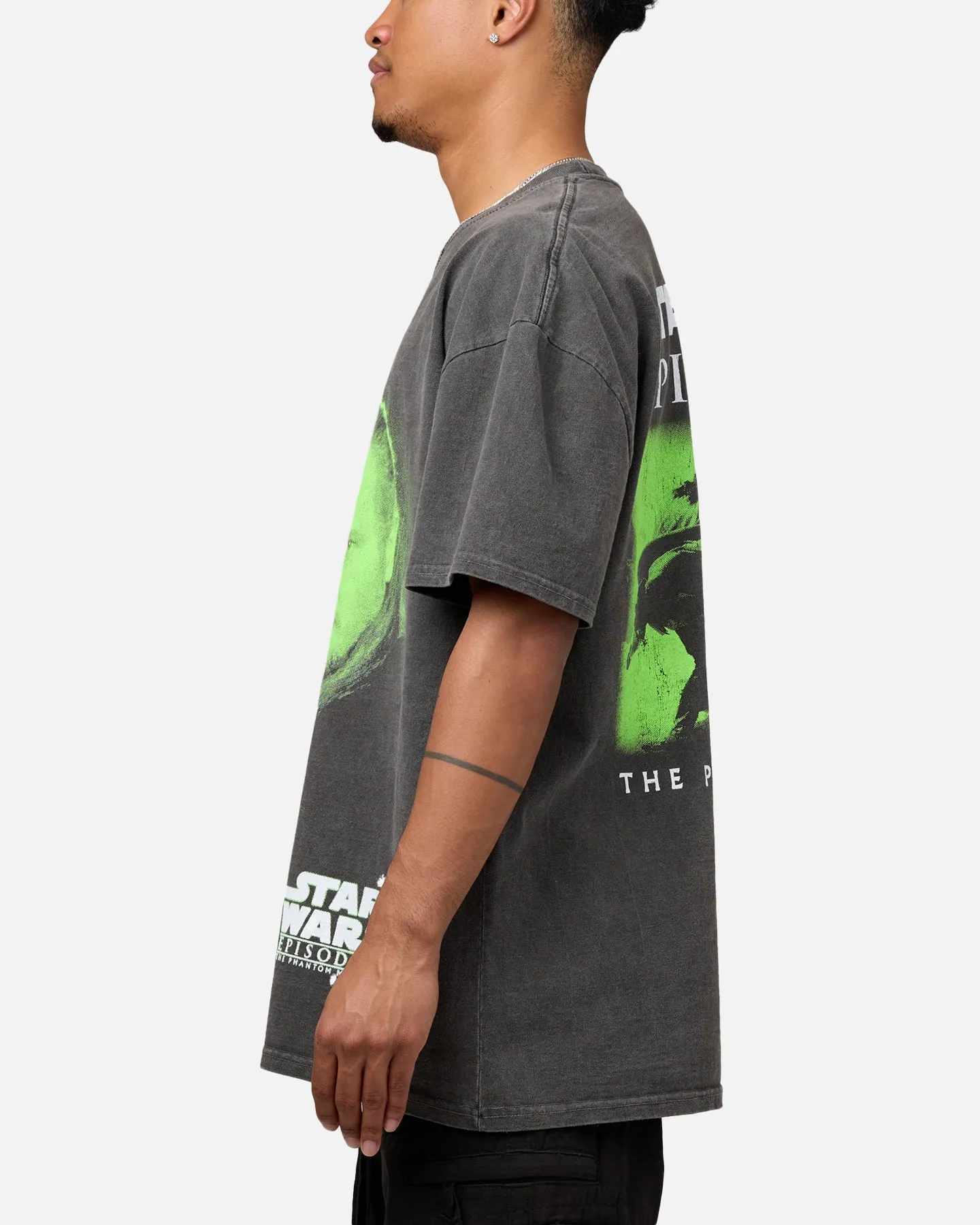 Star Wars Qui Gon Jinn Heavyweight T-Shirt Black Wash sold by Culture Kings product image thumbnail 5