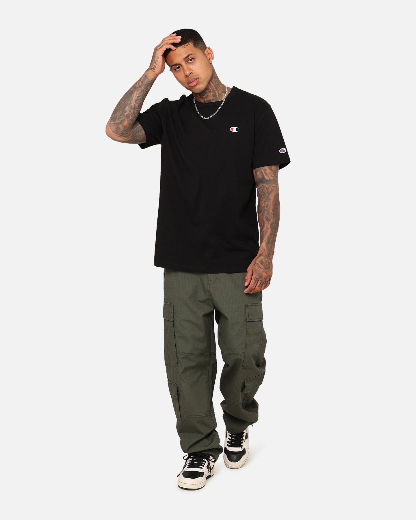 Champion Heritage Small C T-Shirt Black sold by Culture Kings product image thumbnail 2