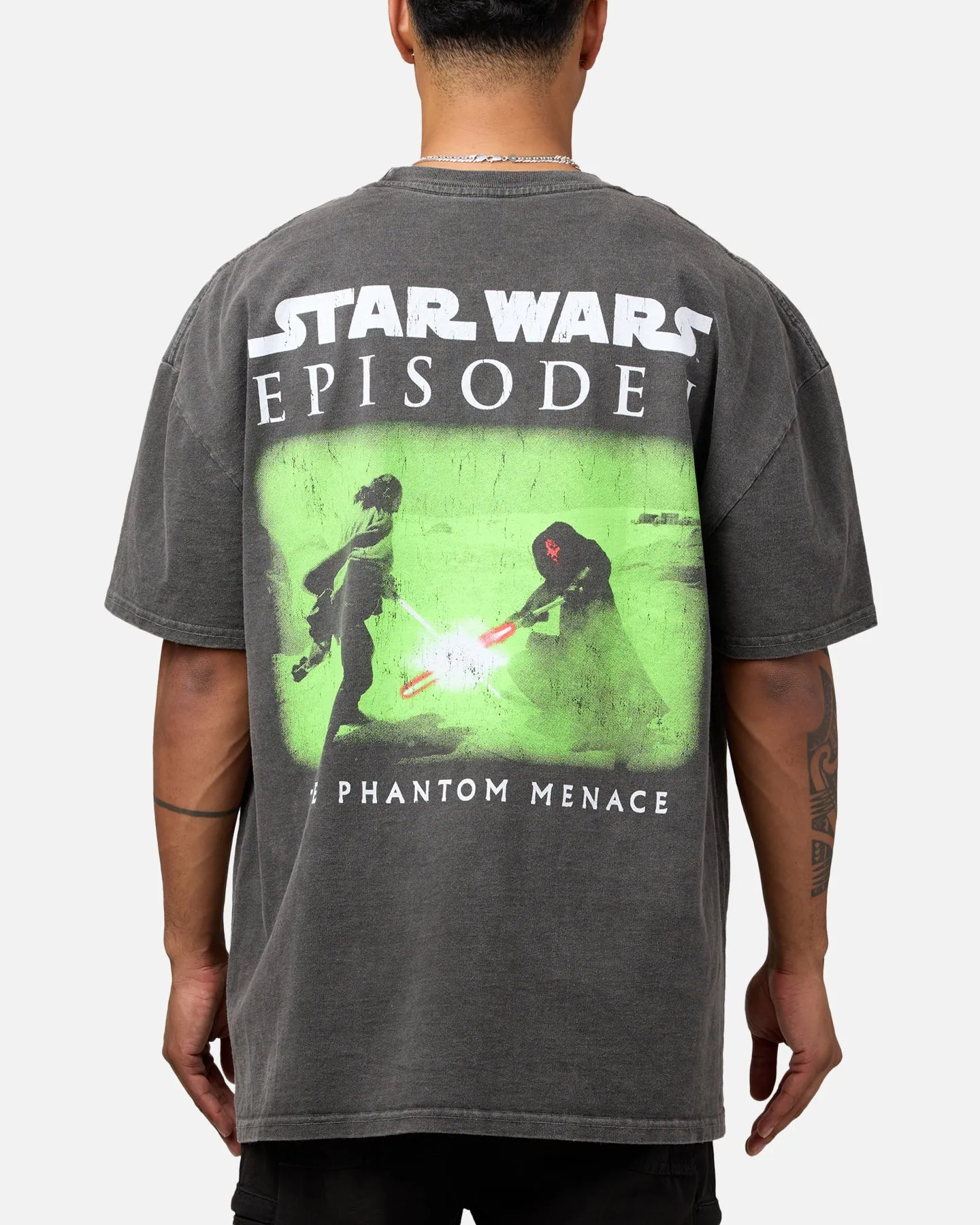 Star Wars Qui Gon Jinn Heavyweight T-Shirt Black Wash sold by Culture Kings product image thumbnail 2