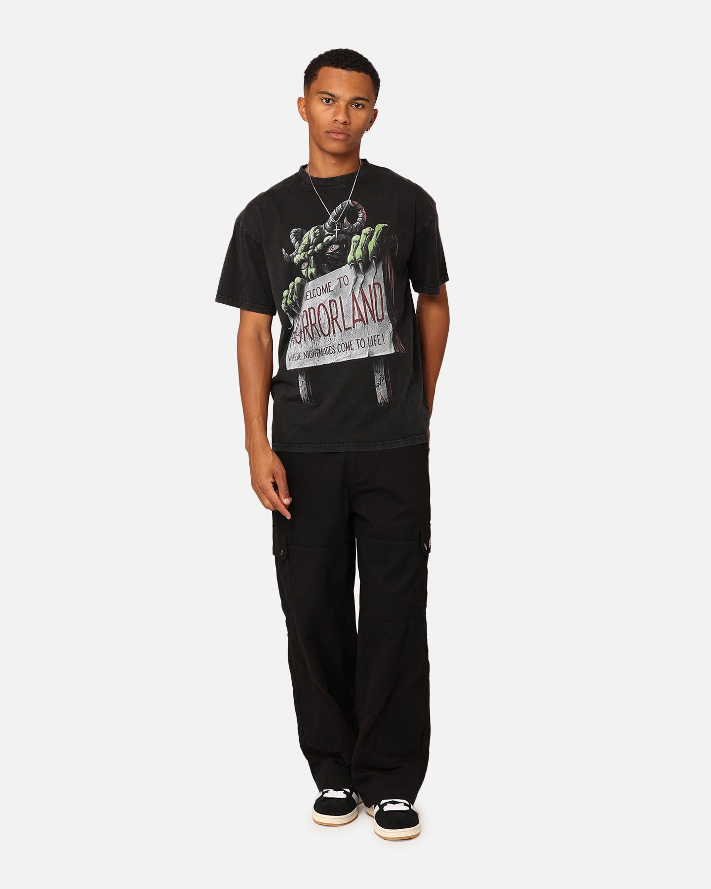 American Thrift X Goosebumps Horror Land Vintage T-Shirt Black Wash sold by Culture Kings product image thumbnail 3