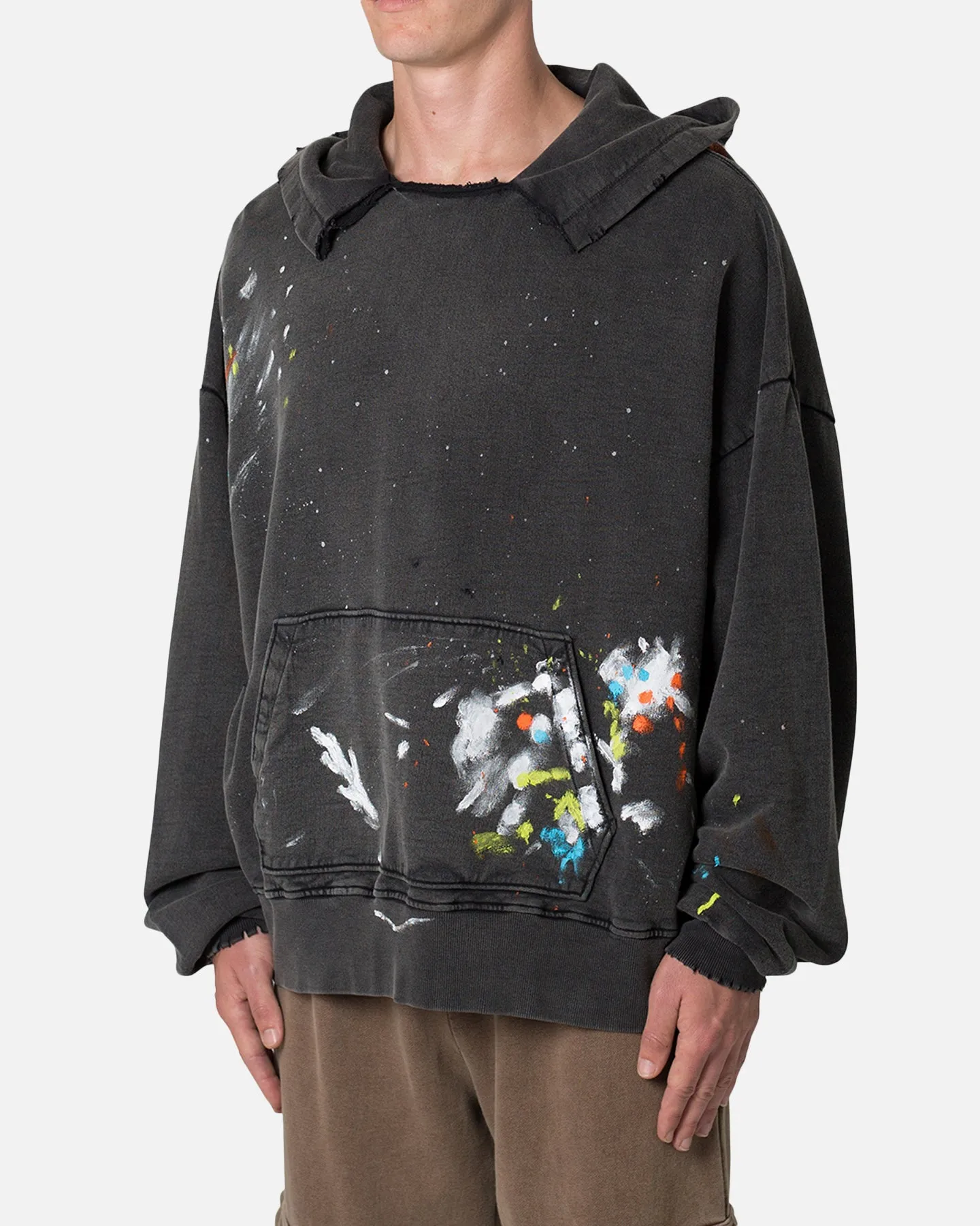 MNML Destroyed Painter Hoodie Vintage Black sold by Culture Kings product image thumbnail 2