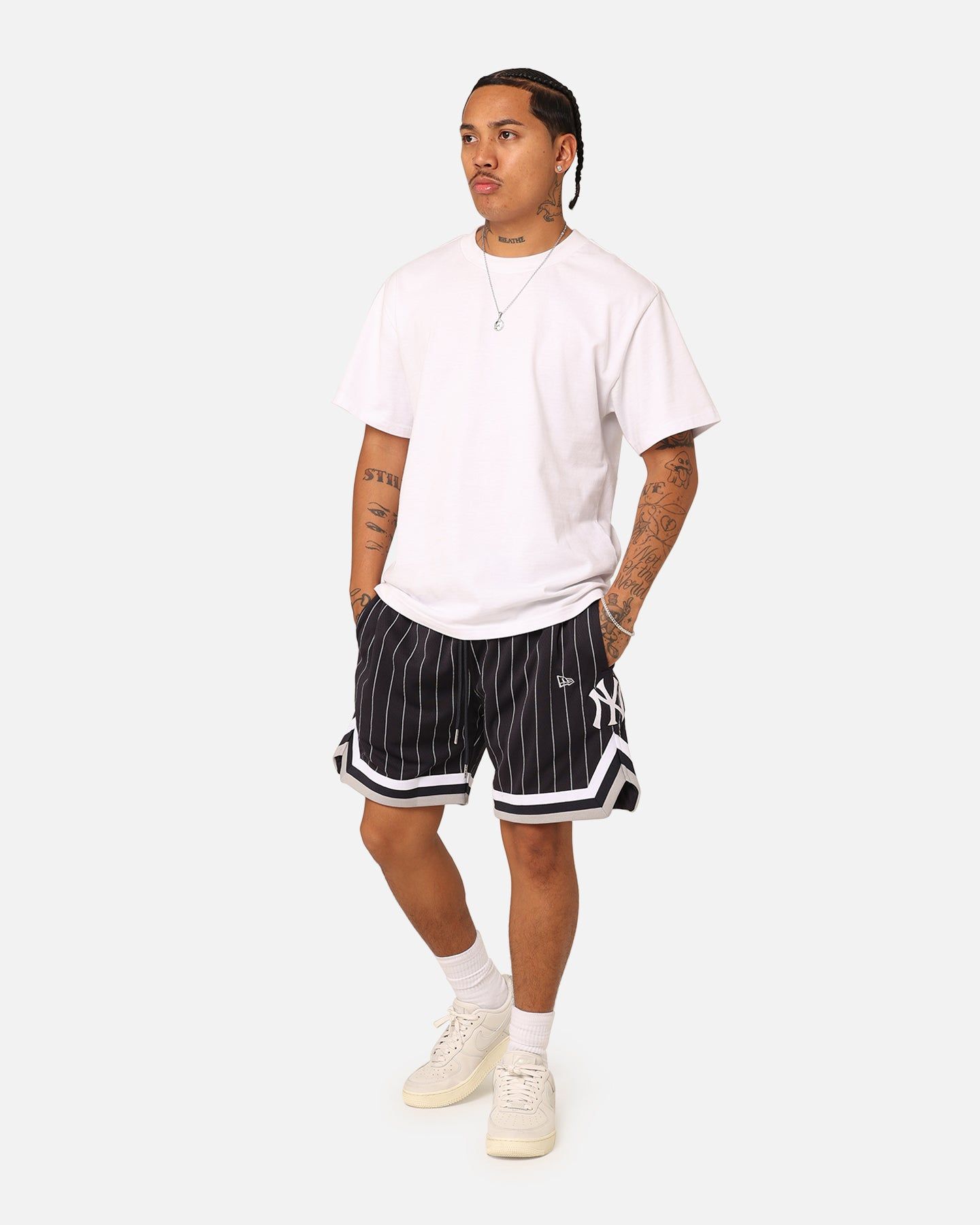 New Era New York Yankees Pinstripe Shorts OTC sold by Culture Kings product image thumbnail 2