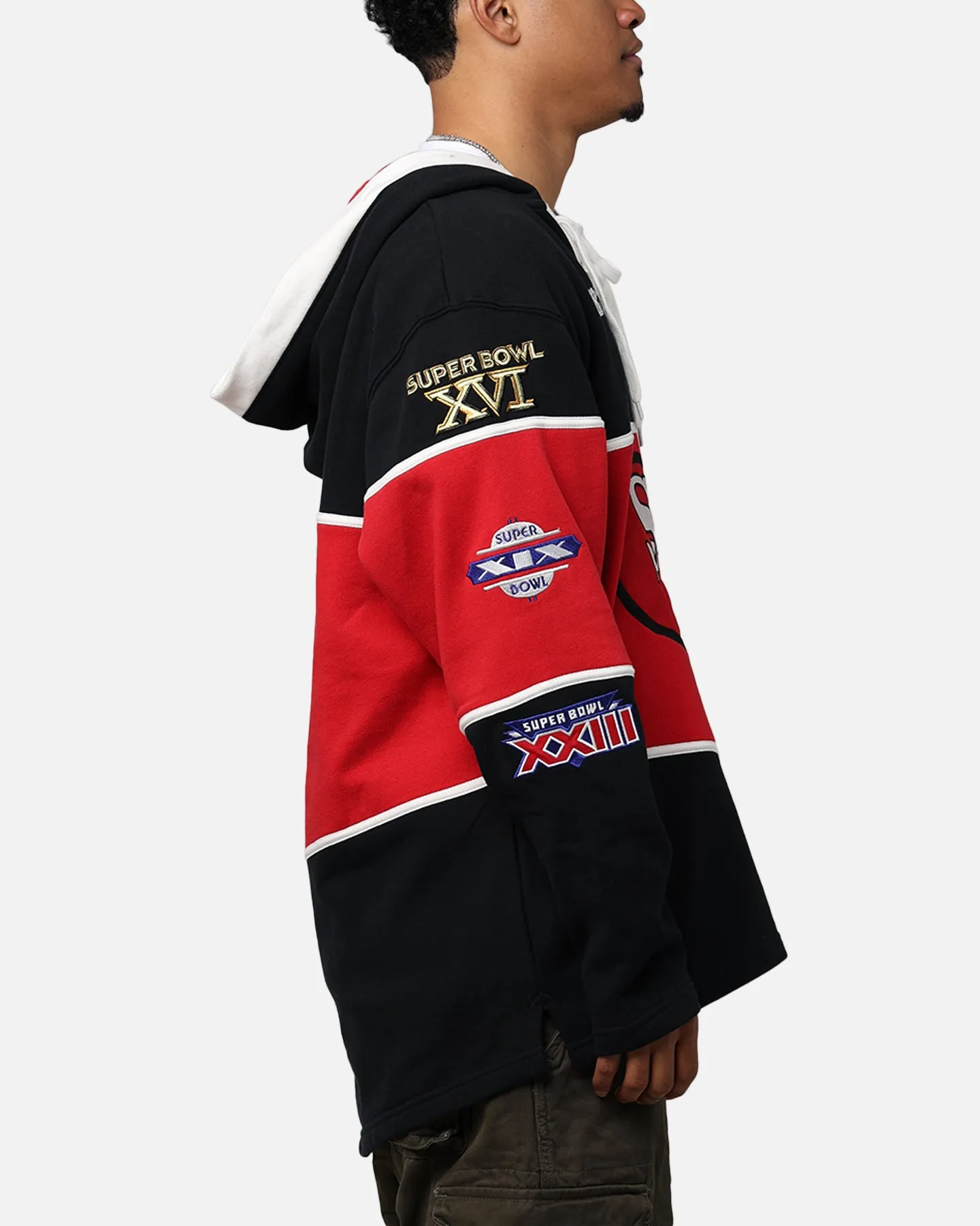 47 Brand San Francisco 49ers Super Bowl Gridiron Lacer Hoodie Jet Black sold by Culture Kings product image thumbnail 5