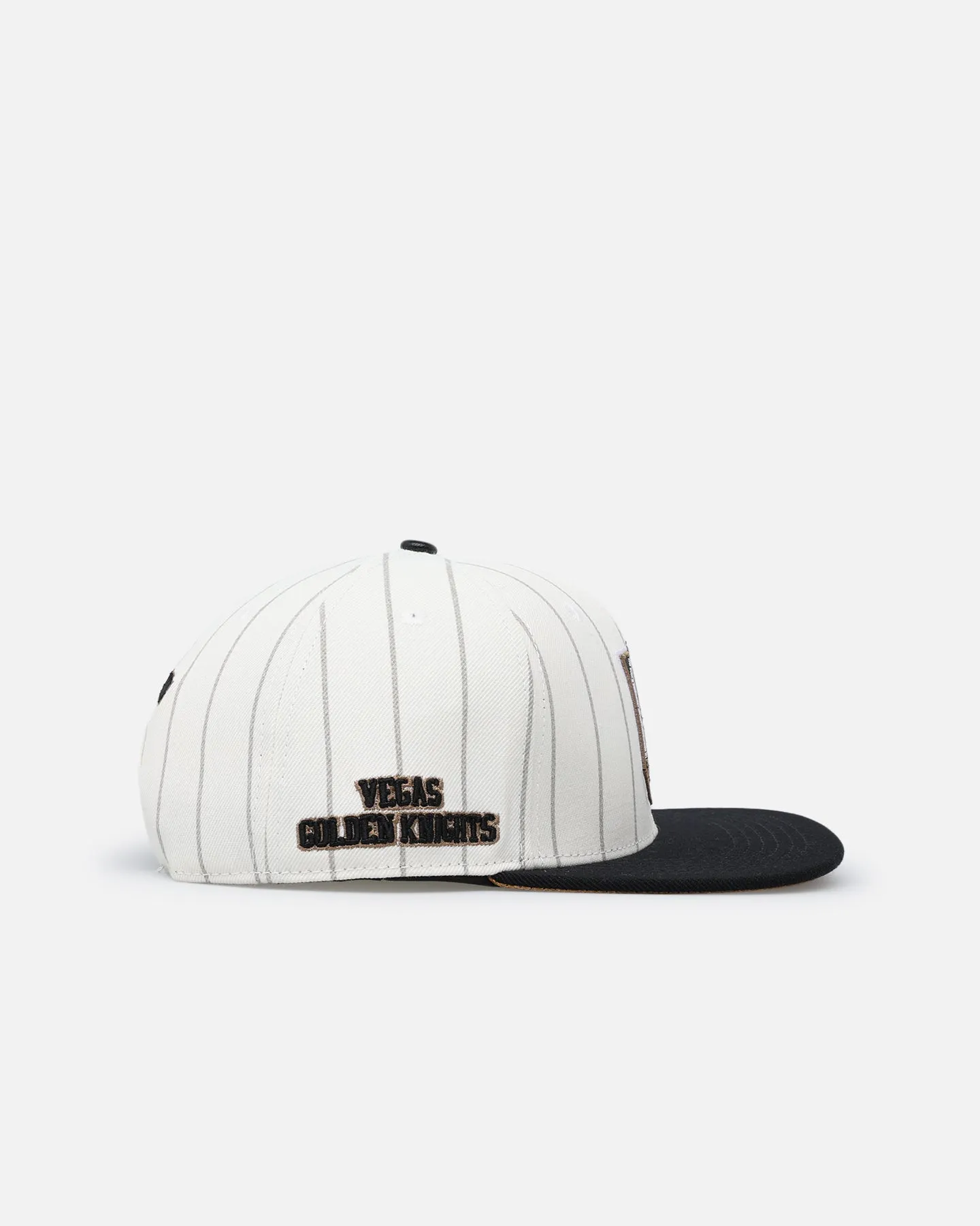 Pro Standard Vegas Golden Knights Pinstripe Wool Snapback Eggshell/Yellow sold by Culture Kings product image thumbnail 3