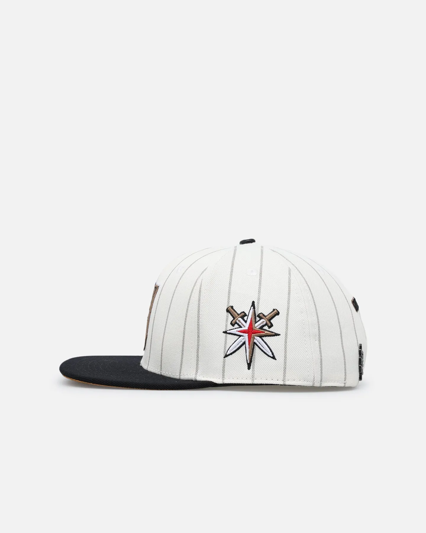 Pro Standard Vegas Golden Knights Pinstripe Wool Snapback Eggshell/Yellow sold by Culture Kings product image thumbnail 4