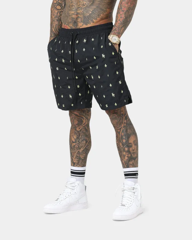 Saint Morta Icarus Shorts Black/Green sold by Culture Kings