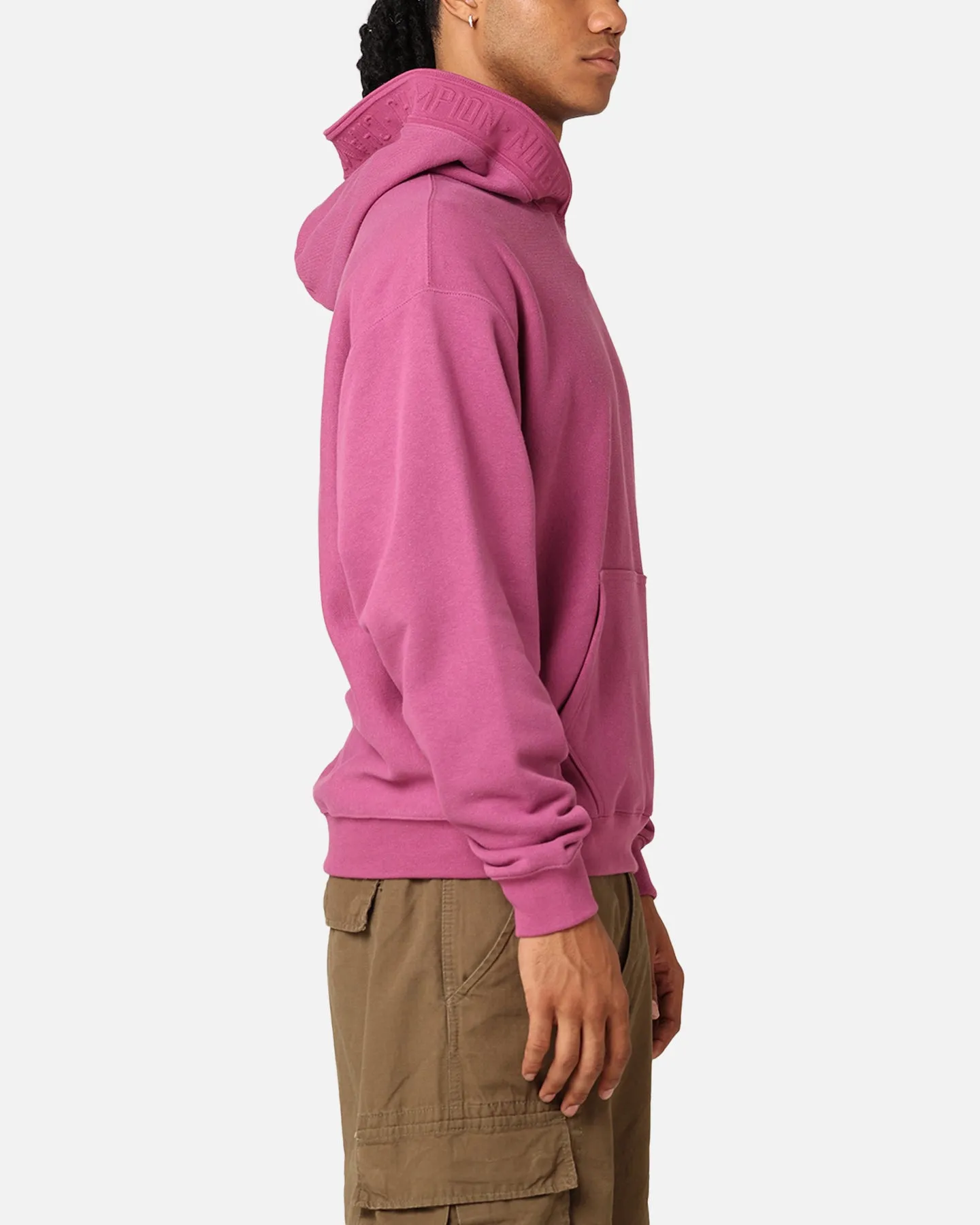Champion Reverse Weave Terry Tape Hoodie Berry sold by Culture Kings product image thumbnail 4